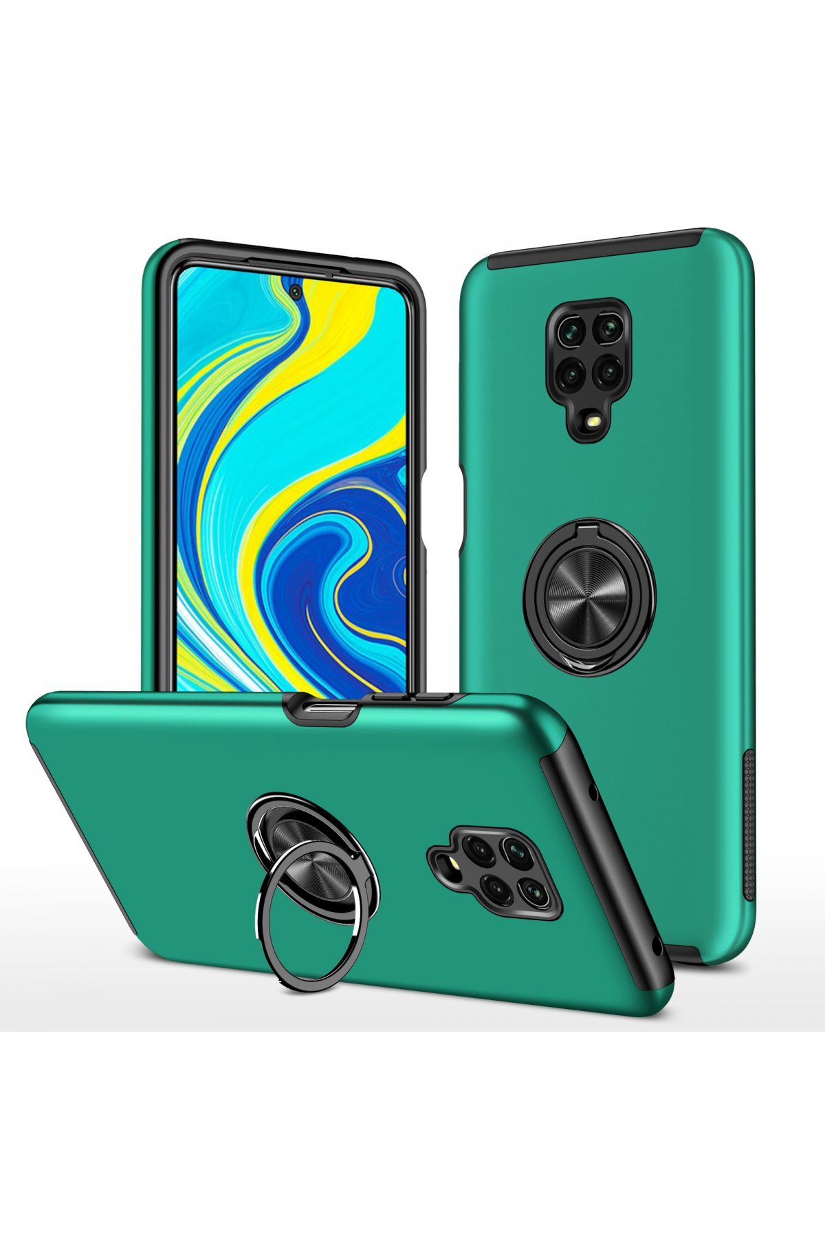 Newface Xiaomi Redmi Note 9 Pro Kılıf Nano içi Kadife Silikon - Mavi