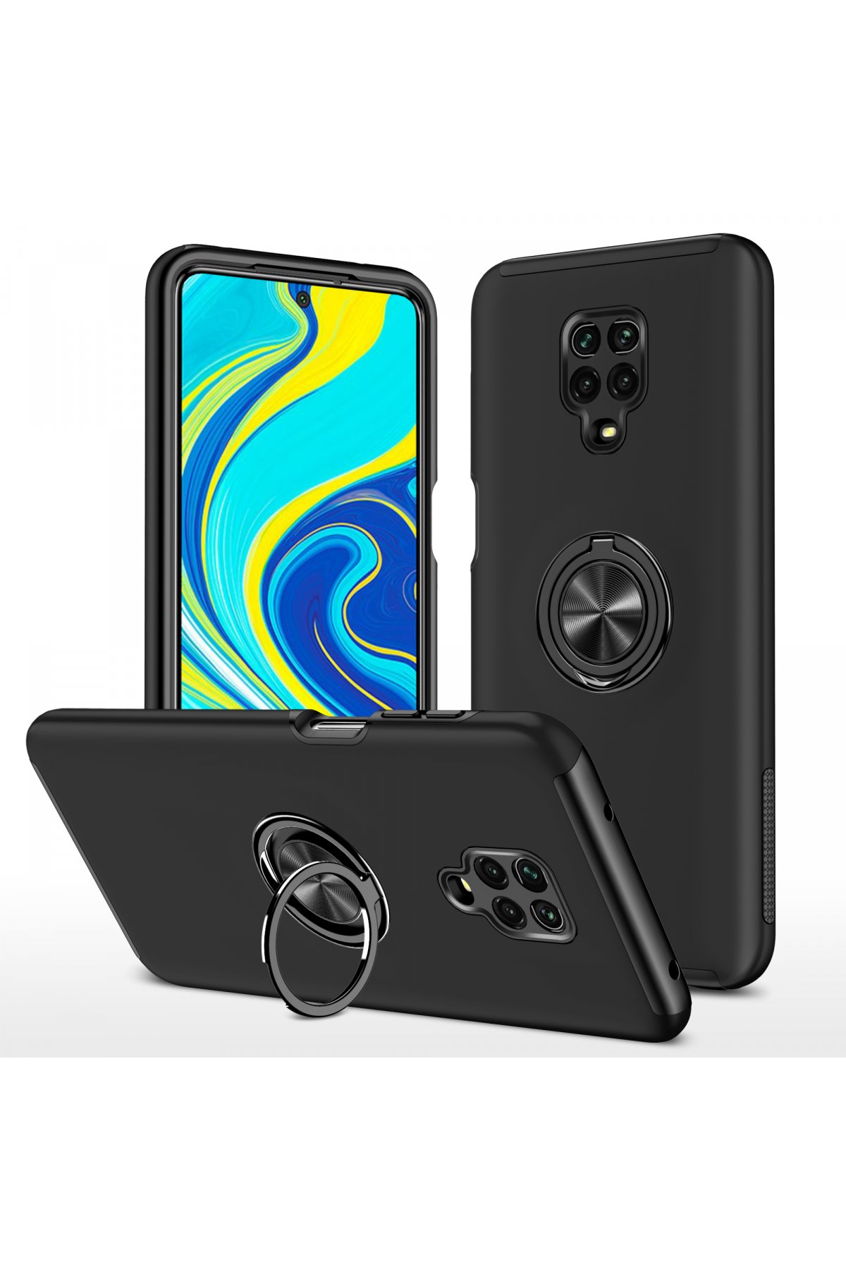 Newface Xiaomi Redmi Note 9S Kılıf Montreal Silikon Kapak - Gri