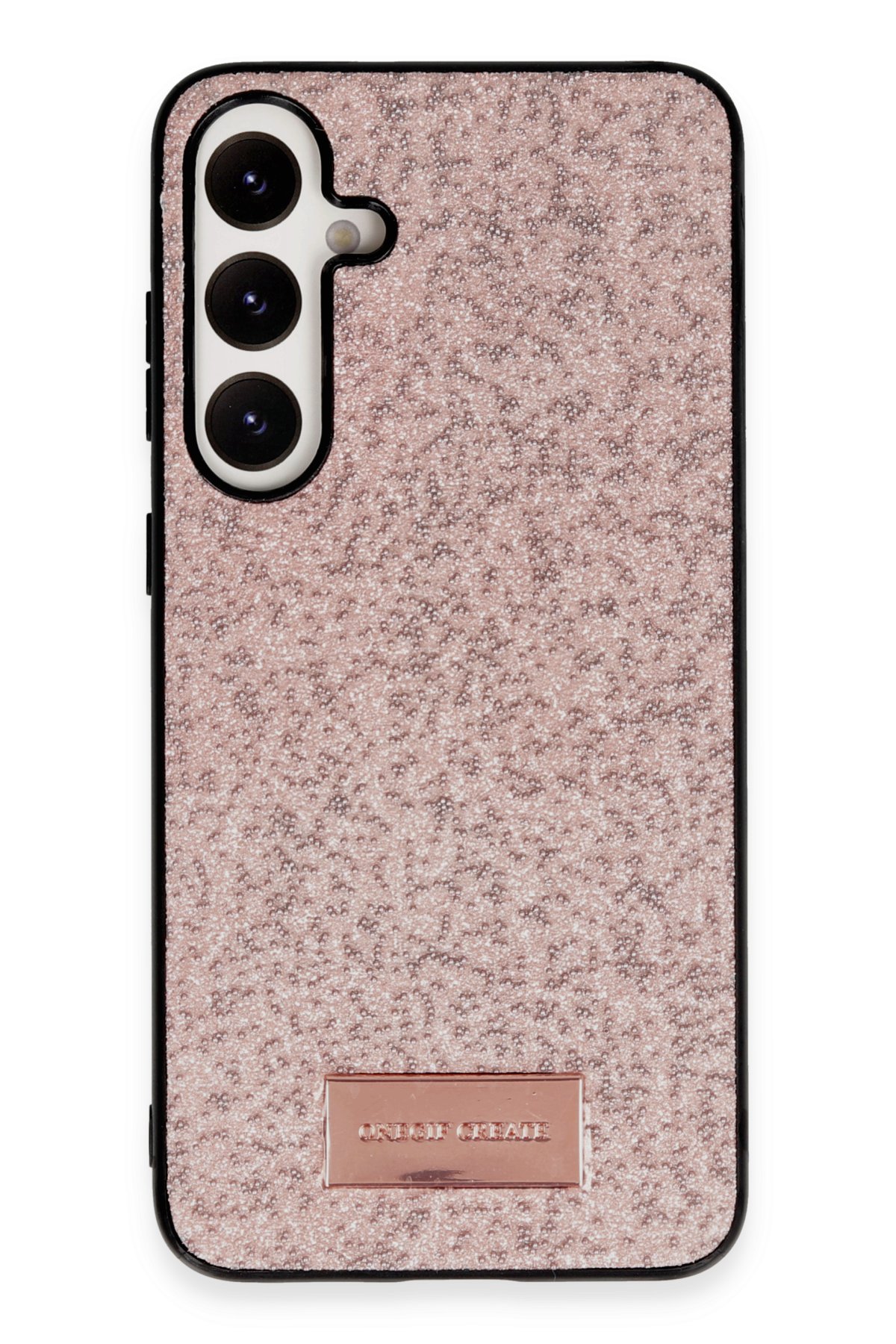 Onegif Samsung Galaxy A35 5G Bright Simli Kapak - Pembe