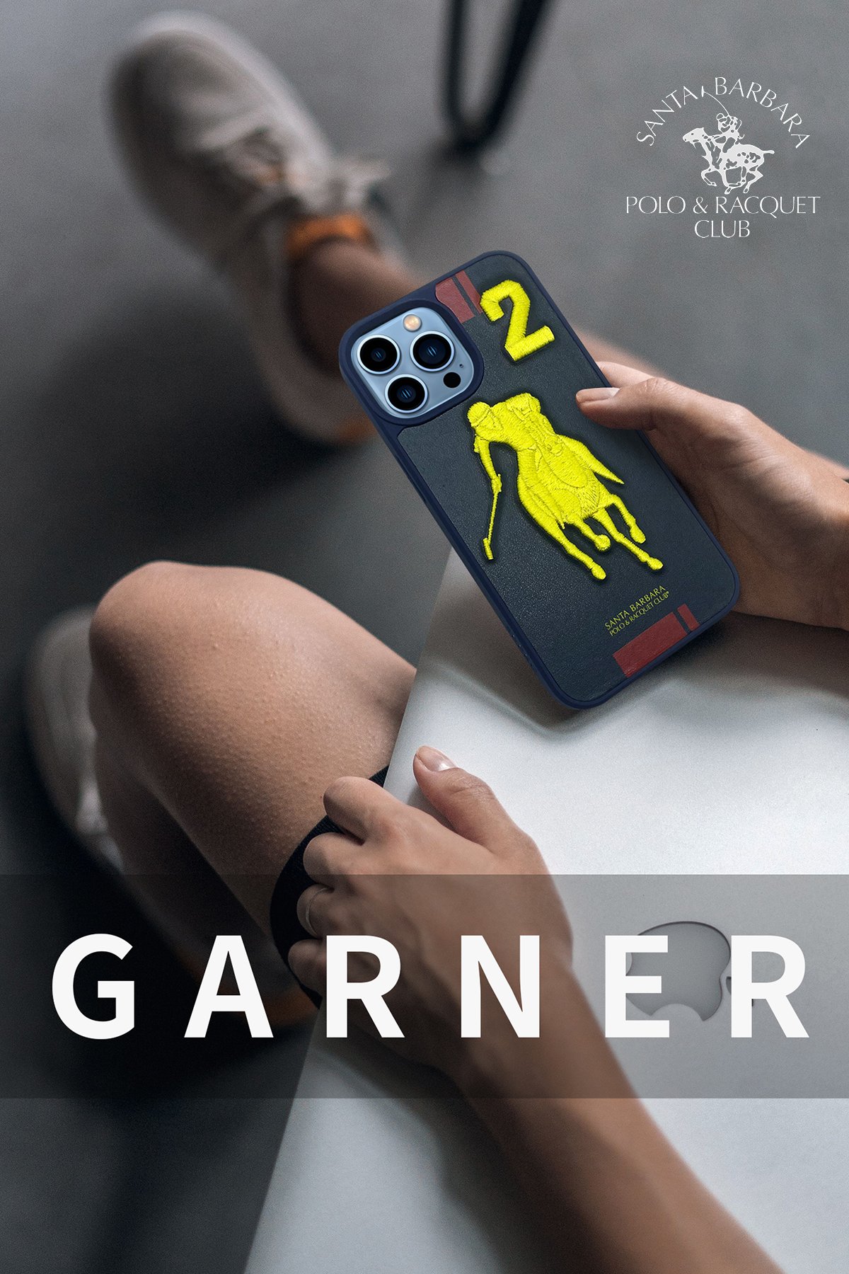 Santa Barbara Polo Racquet Club iPhone 13 Pro Max Parker Stand Kapak - Kırmızı