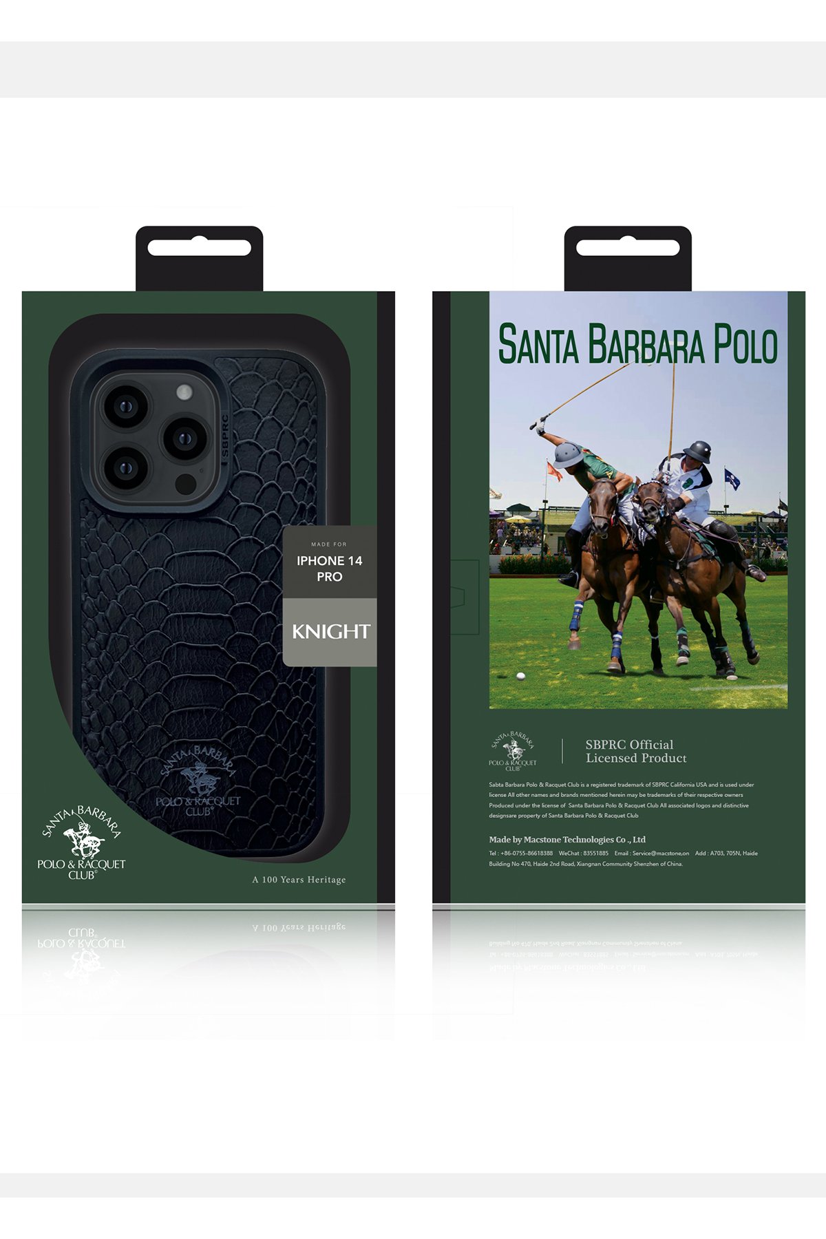 Santa Barbara Polo Racquet Club iPhone 14 Hulda Kartvizitli Kapak - Kahverengi