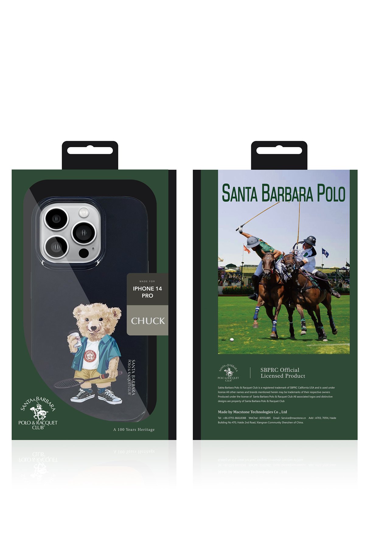 Santa Barbara Polo Racquet Club iPhone 14 Pro Clyde Stand Kapak - Mor