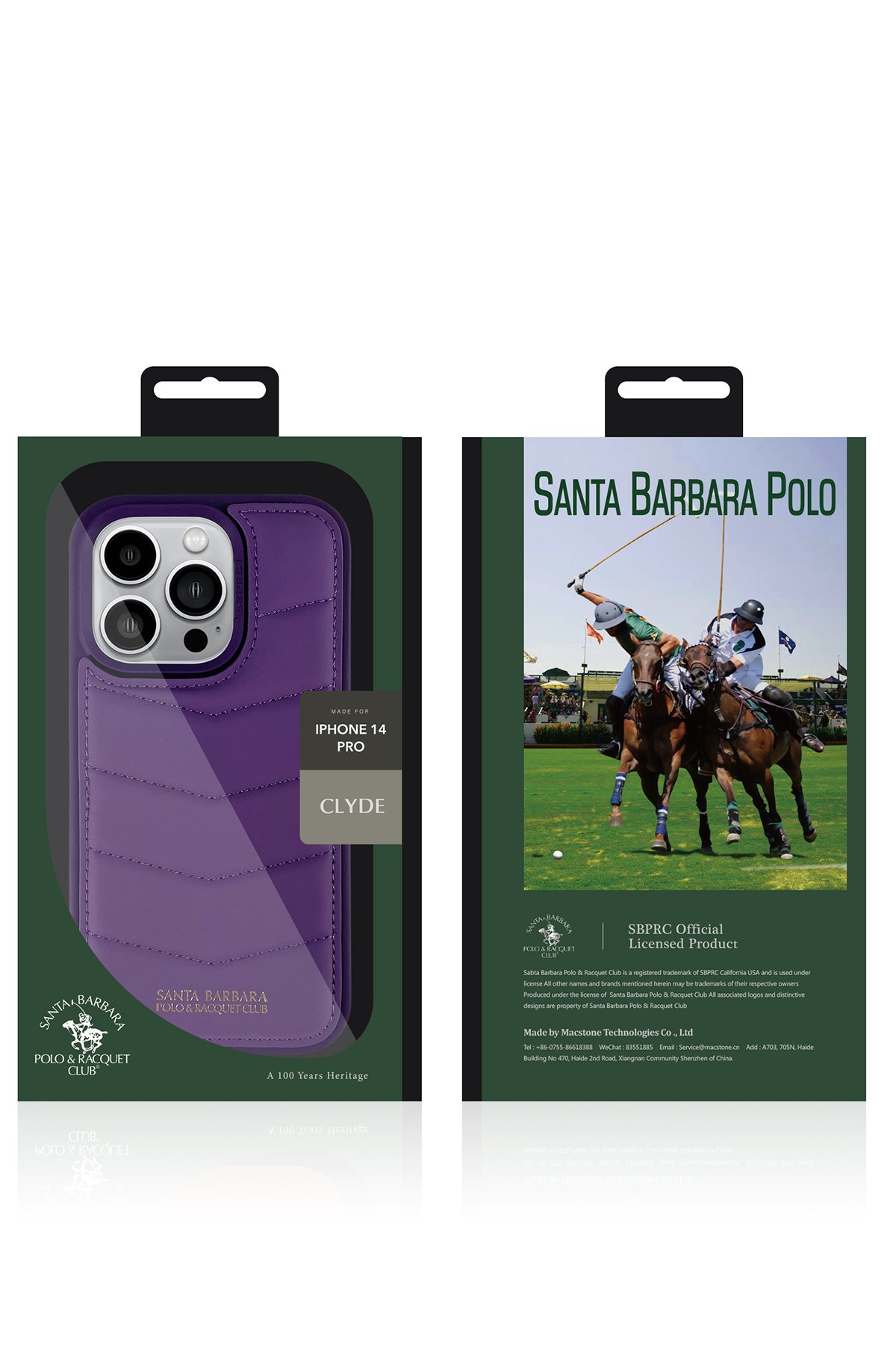 Santa Barbara Polo Racquet Club iPhone 14 Pro Max Parker Stand Kapak - Gri