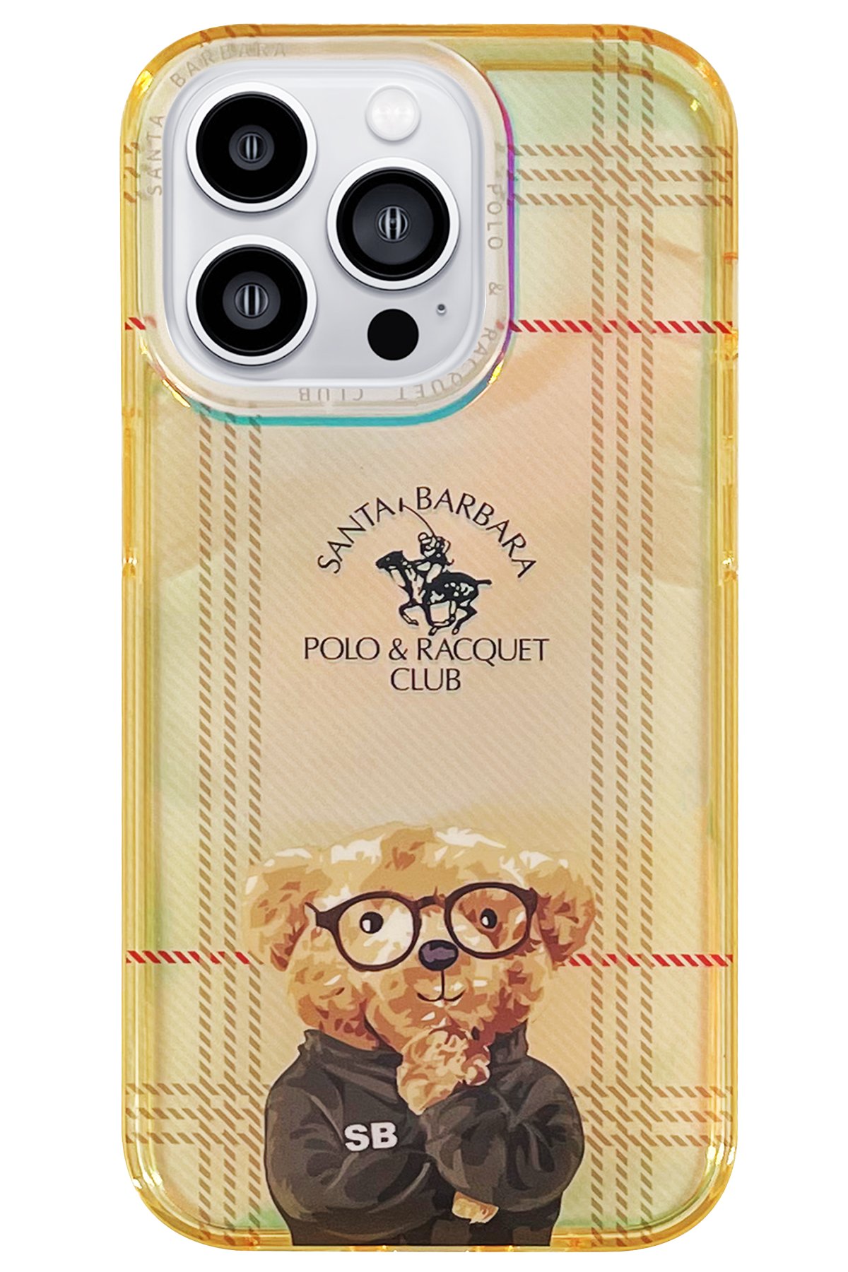 Santa Barbara Polo Racquet Club iPhone 14 Pro Parker Stand Kapak - Beyaz