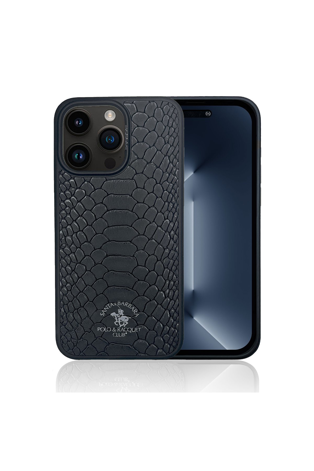 Santa Barbara Polo Racquet Club iPhone 15 Savanna Kapak - Snow Leopard Beyaz