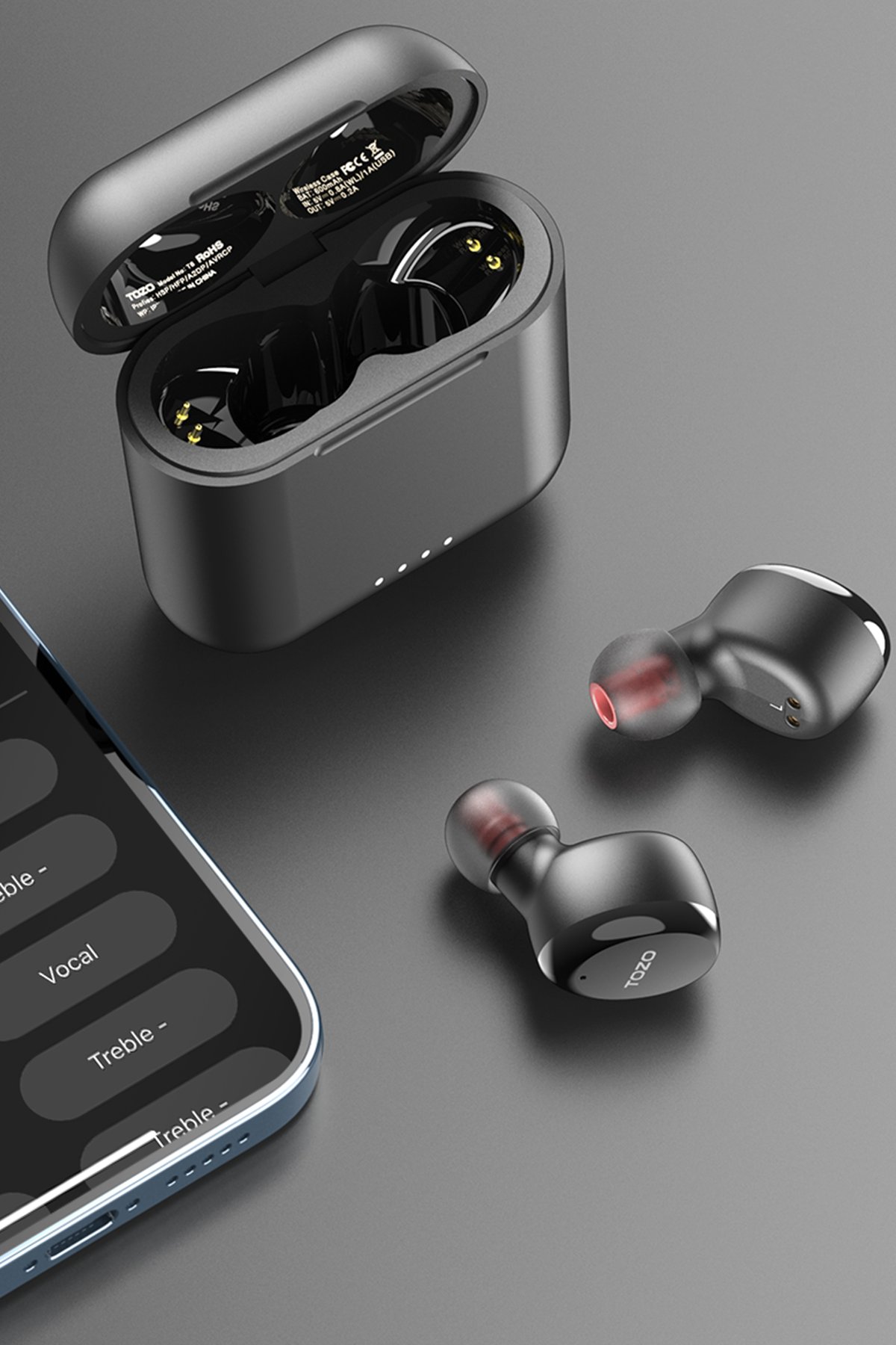 Tozo A3 Çağrı Gürültü Engelleyici Özellikli Ultra Hafif Bluetooth 5.3 Kablosuz TWS Airpods Kulaklık - Beyaz