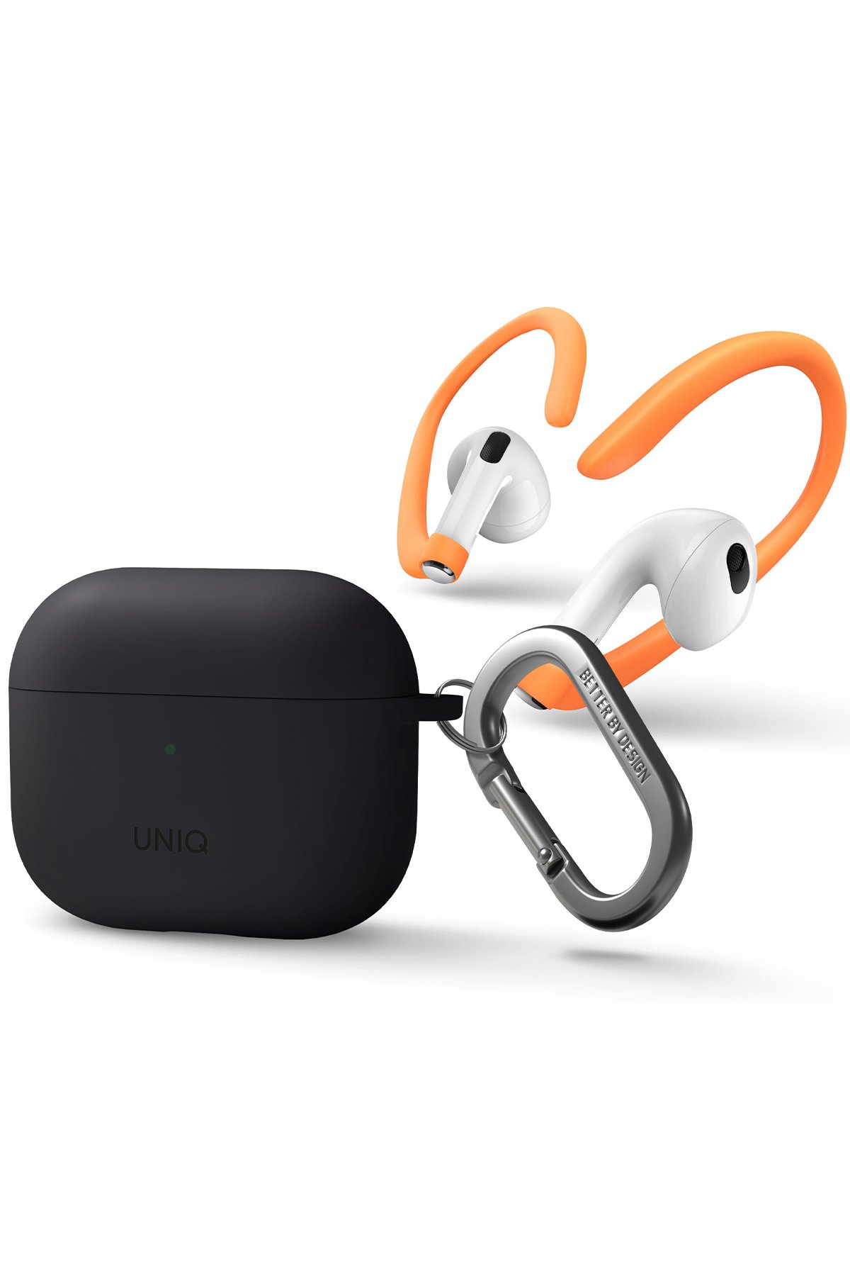 Uniq Airpods 3 (3.nesil) Terra Genuine Deri Kılıf - Siyah