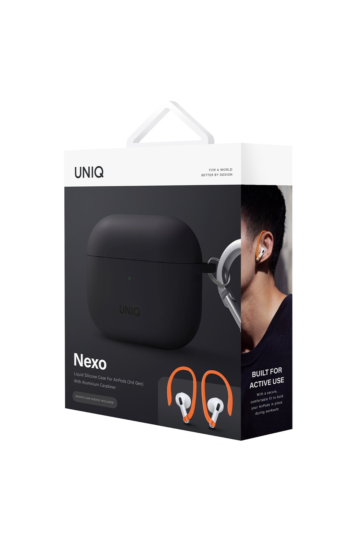 Uniq Airpods 3 (3.nesil) Terra Genuine Deri Kılıf - Siyah