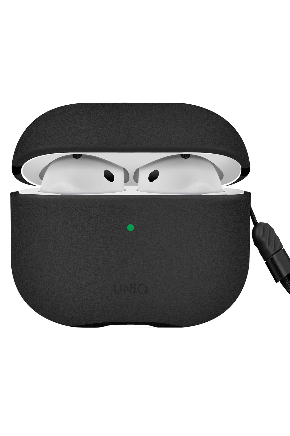 Uniq Airpods 4 (4.nesil) Lyden DS Deri Kılıf - Titan Gri