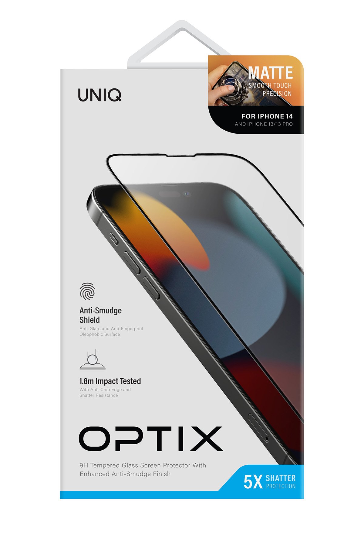 Uniq iPhone 14 Optix Vivid Cam Ekran Koruyucu - Siyah