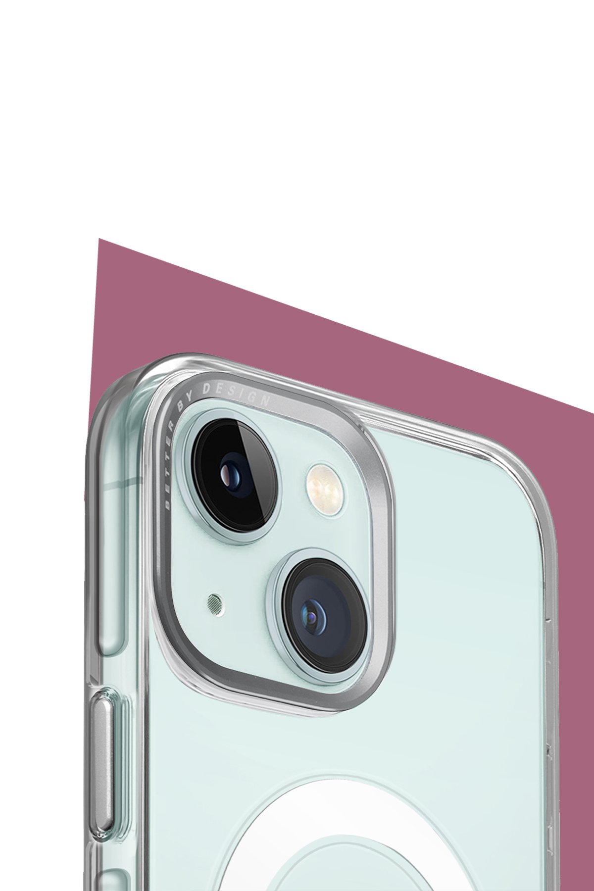 Uniq iPhone 15 Optix Alüminyum Kamera Lens Koruyucu - Pembe