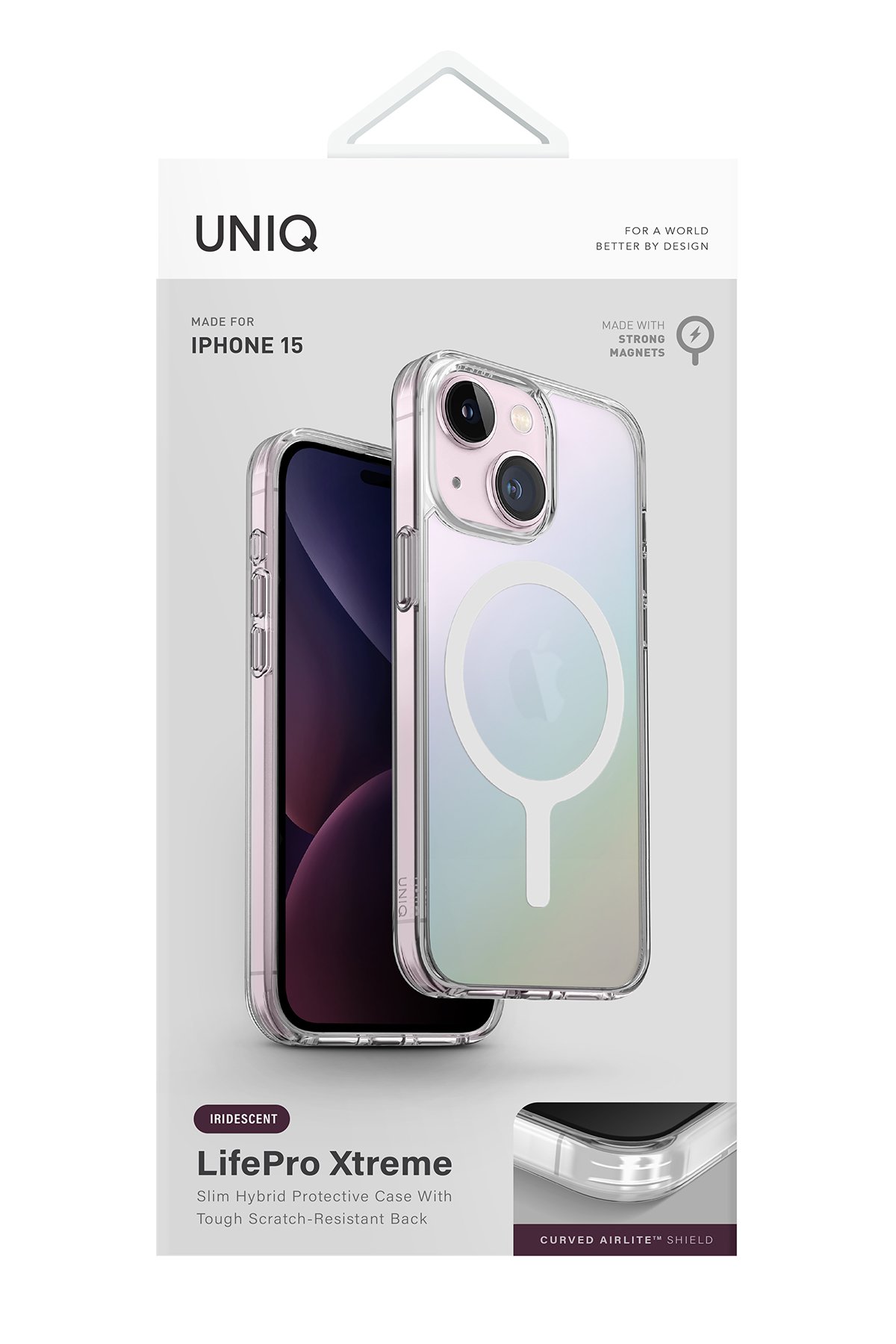 Uniq iPhone 15 Optix Alüminyum Kamera Lens Koruyucu - Gökkuşağı