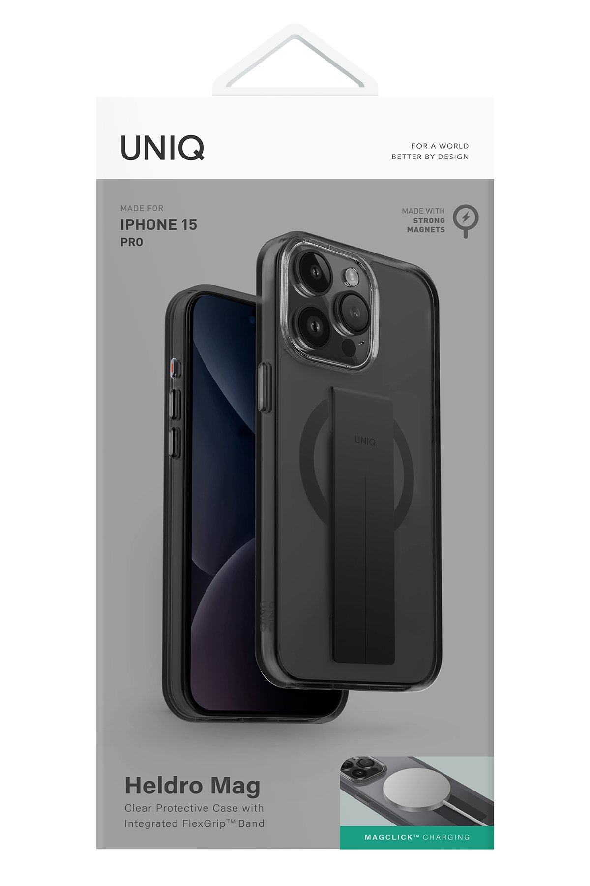 Uniq iPhone 15 Pro Optix Mat Ekran Koruyucu - Siyah