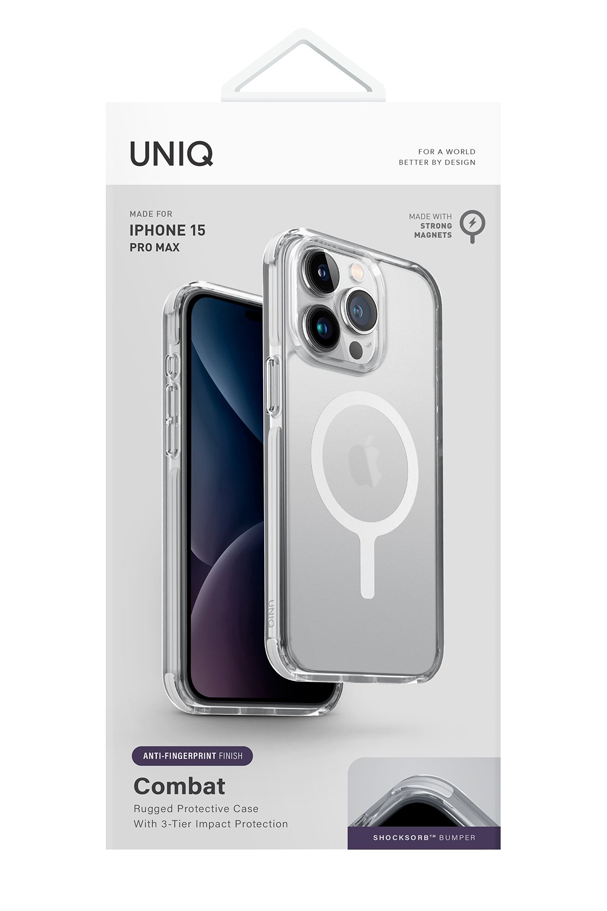 Uniq iPhone 15 Pro Max Optix Hayalet Cam Ekran Koruyucu - Siyah