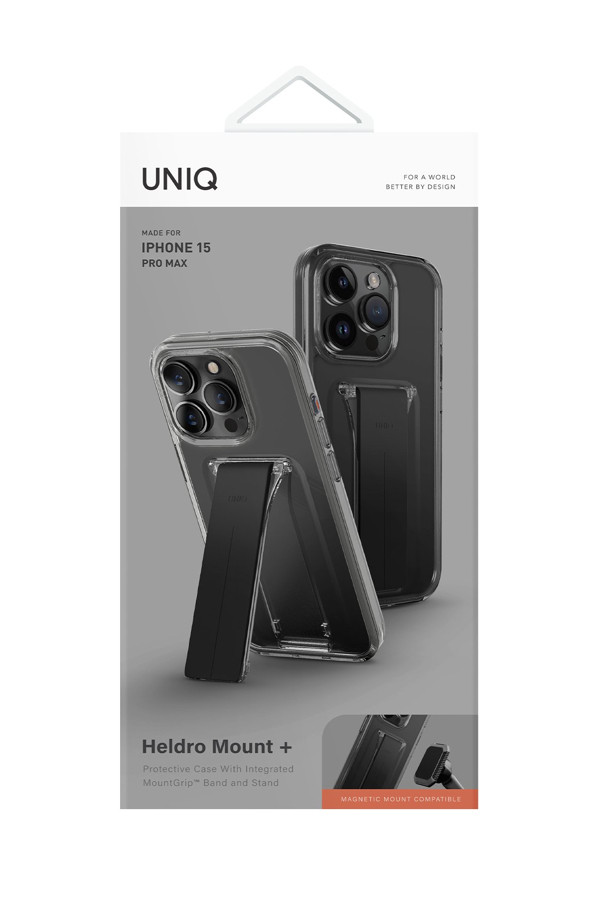 Uniq iPhone 15 Pro Max Heldro Mount Standlı Kapak - Lacivert