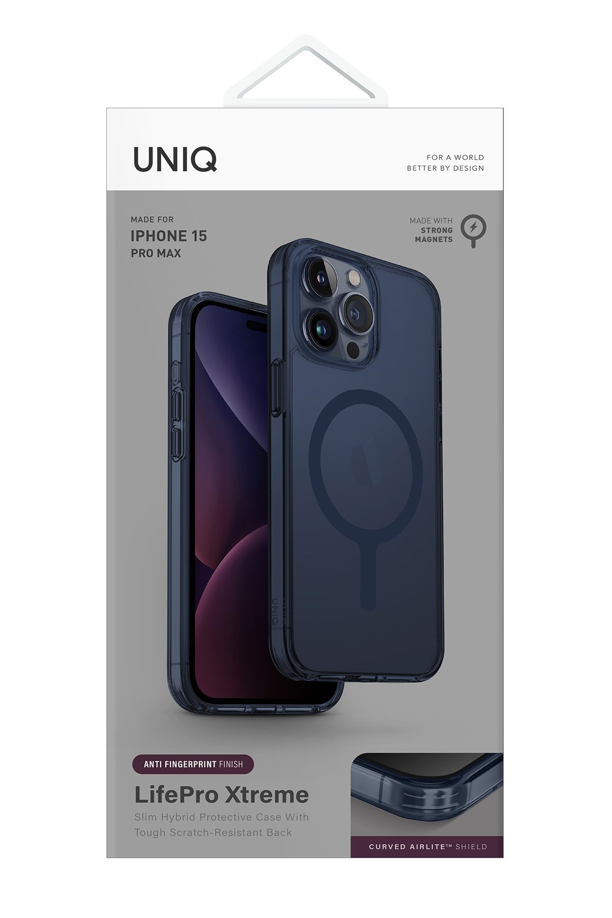 Uniq iPhone 15 Pro Max Optix Çelik Çerçeveli Sapphire Kamera Lens Koruyucu - Siyah