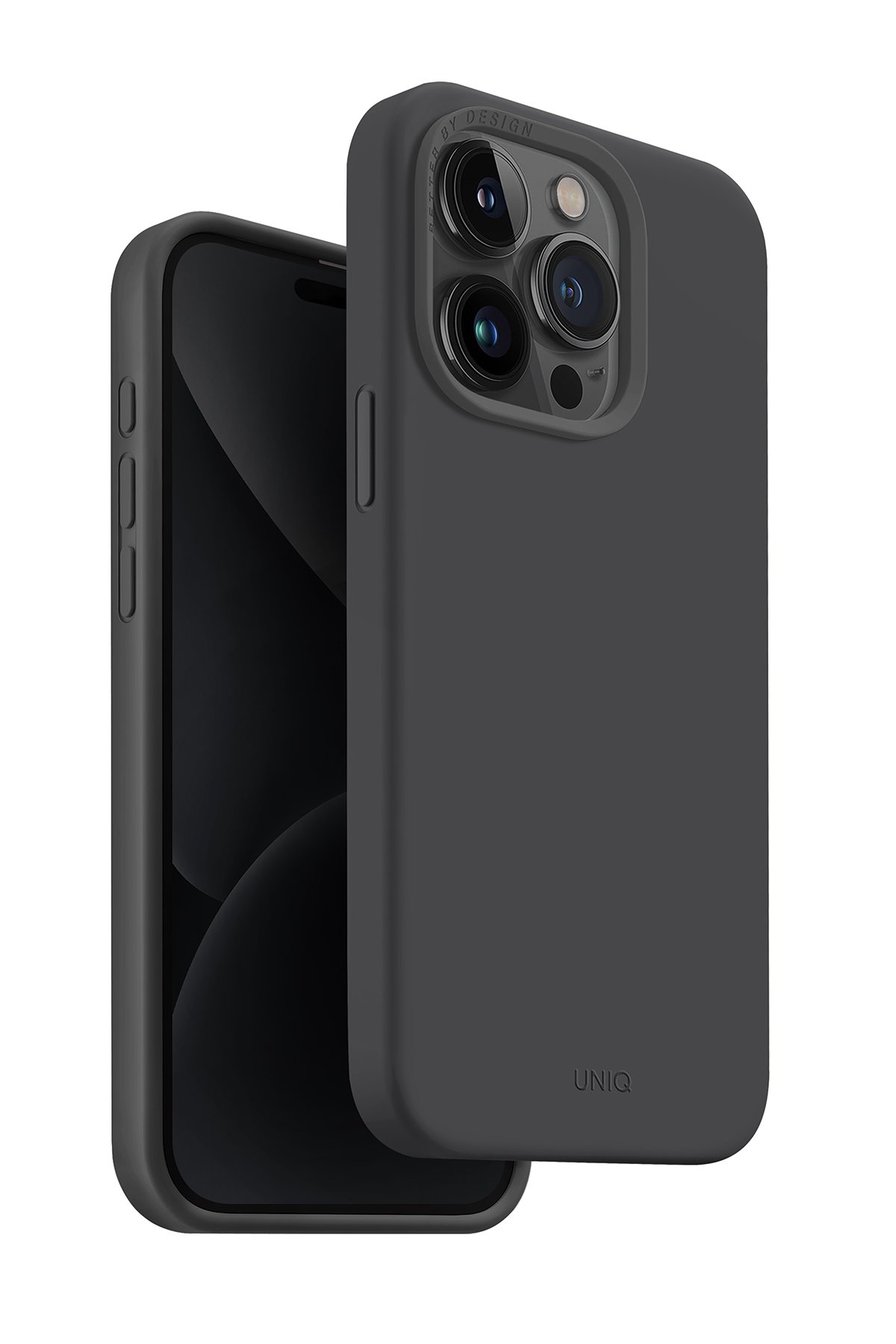 Uniq iPhone 15 Pro Max Air Fender Kartvizitli Kapak - Füme