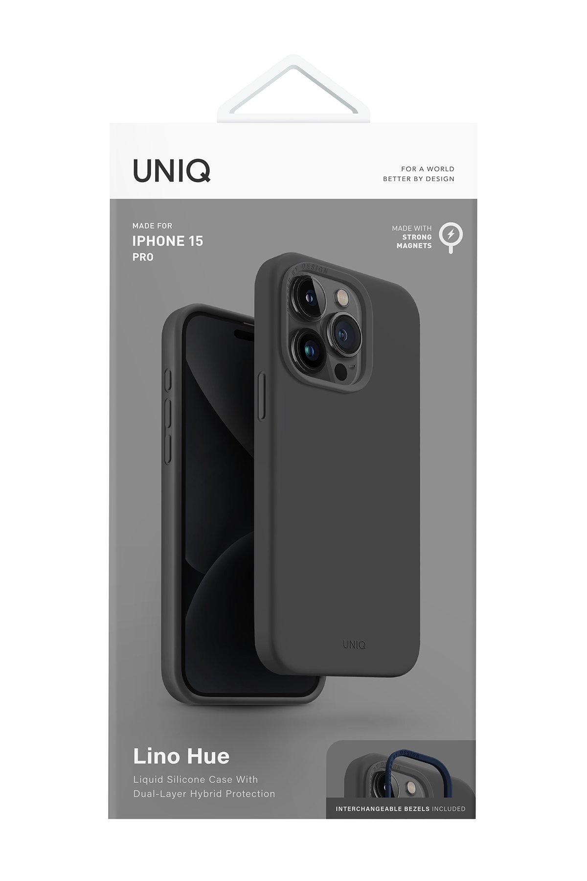 Uniq iPhone 15 Pro Max Air Fender Kartvizitli Kapak - Füme