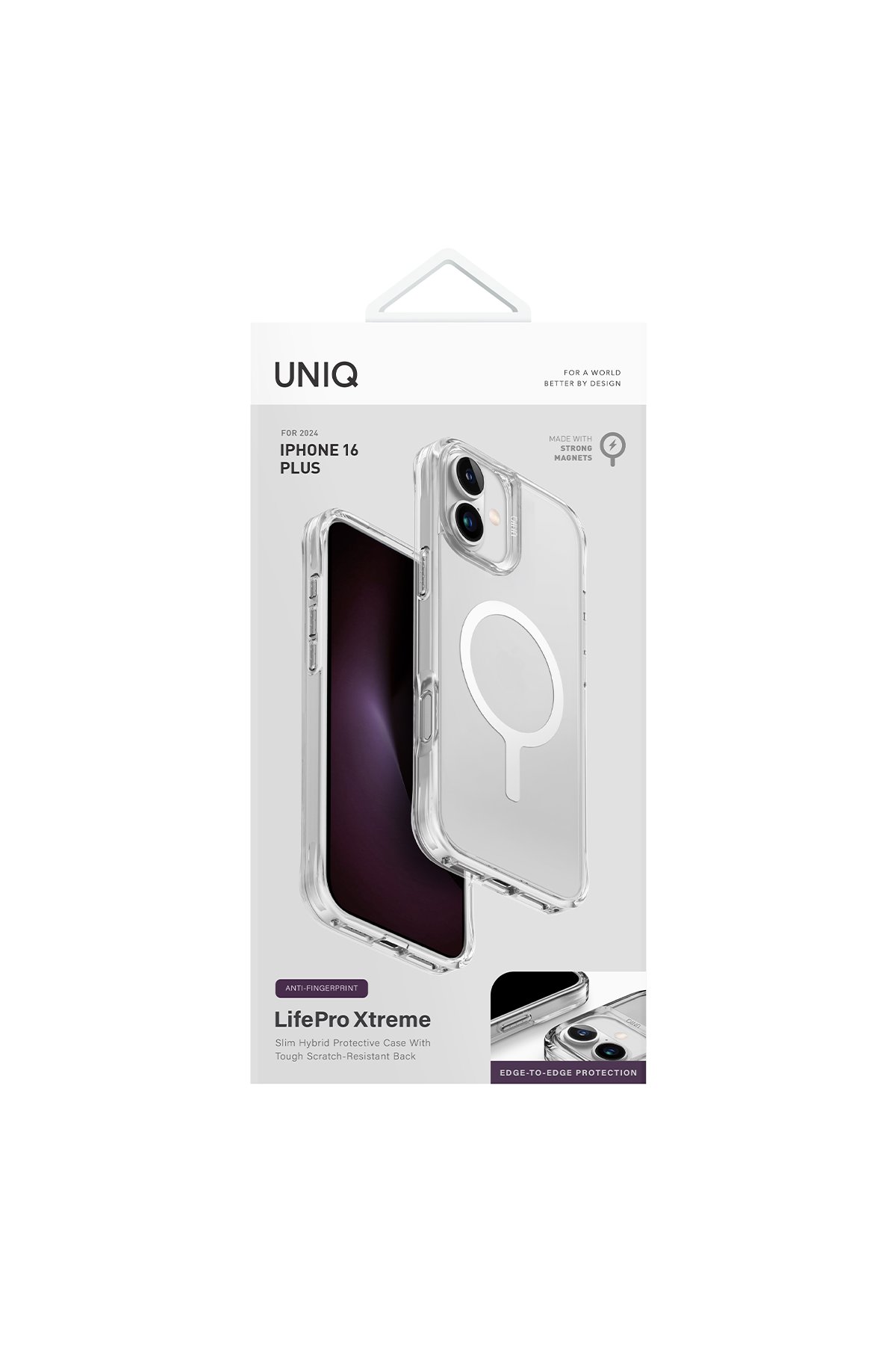 Uniq iPhone 16 Clario Magsafe Kapak - Şeffaf