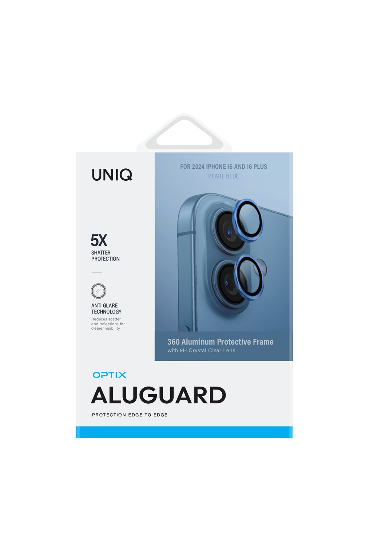 Uniq iPhone 16 Optix Alüminyum Kamera Lens Koruyucu - Yeşil