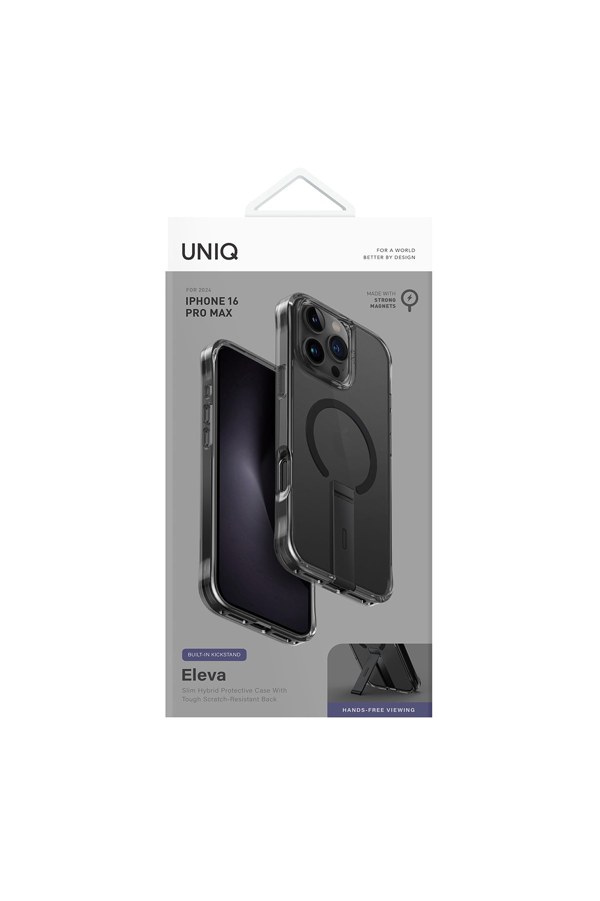 Uniq iPhone 16 Pro Optix Alüminyum Kamera Lens Koruyucu - Gri