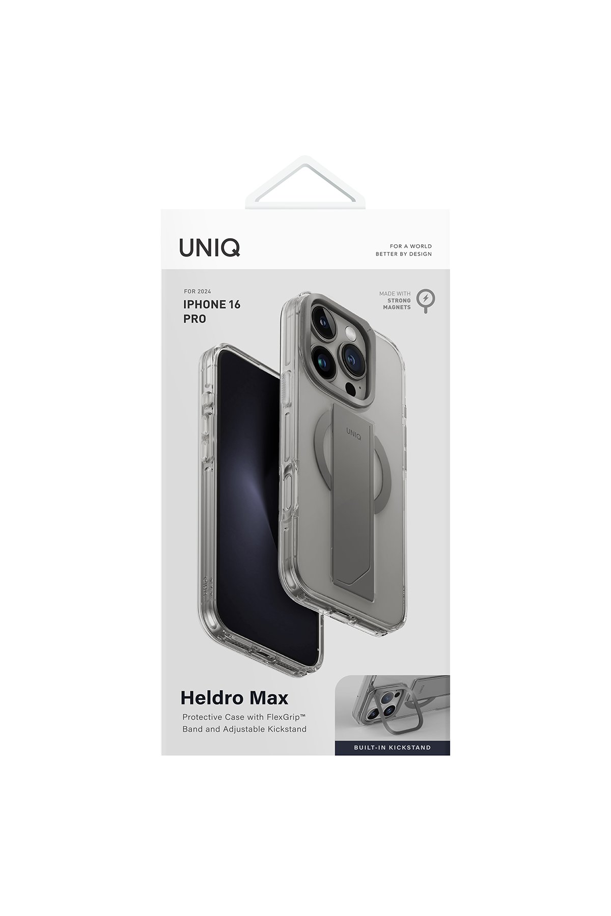 Uniq iPhone 16 Pro Optix Alüminyum Kamera Lens Koruyucu - Gümüş