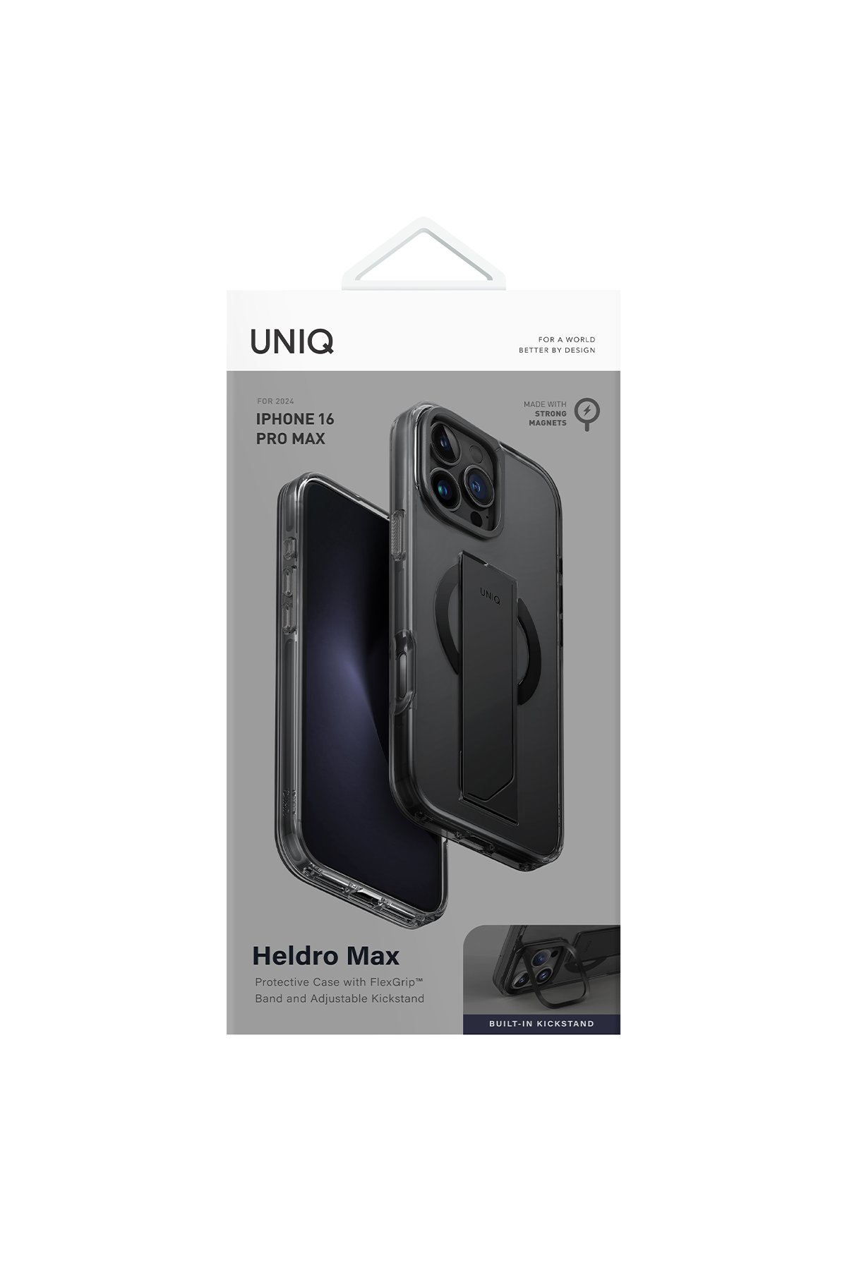 Uniq iPhone 16 Pro Optix Alüminyum Kamera Lens Koruyucu - Gri