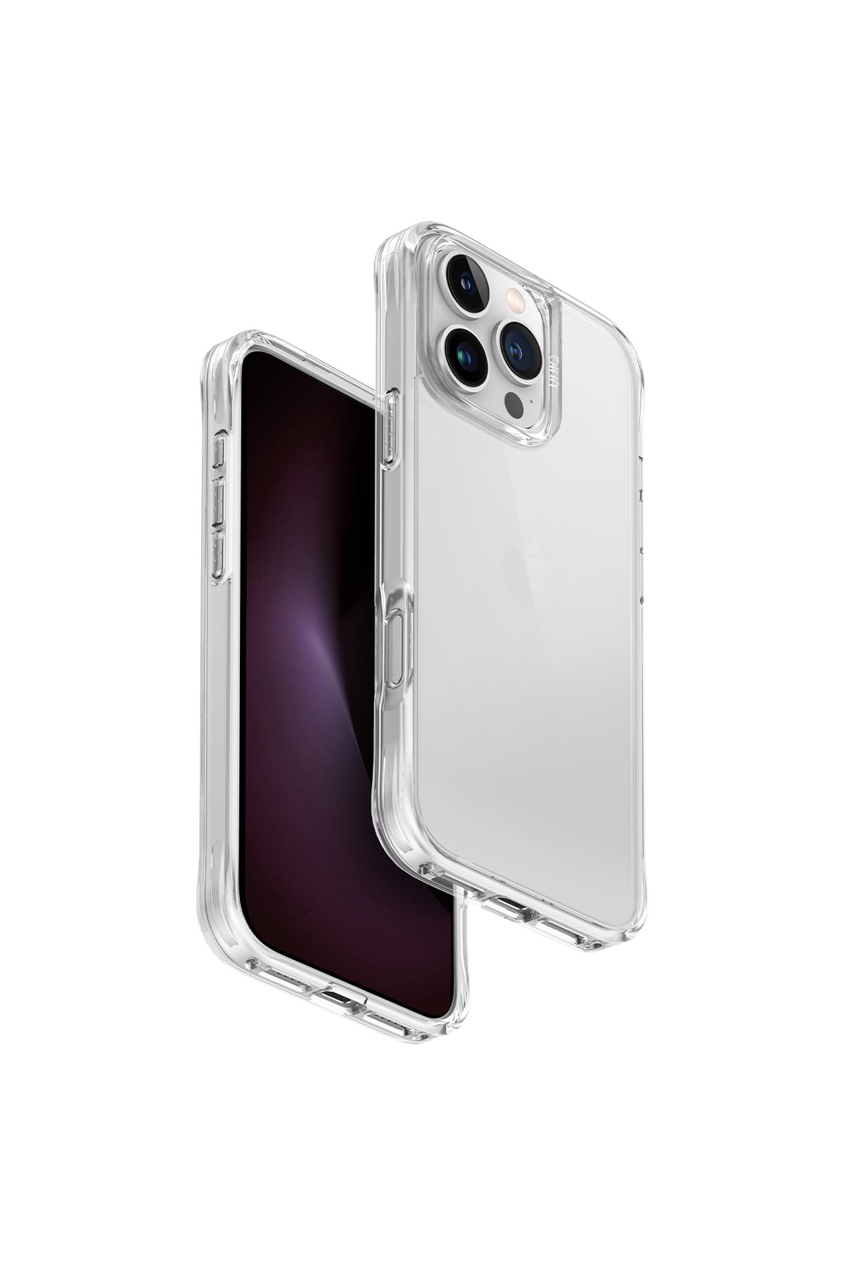 Uniq iPhone 16 Pro Optix Çelik Çerçeveli Sapphire Kamera Lens Koruyucu - Siyah