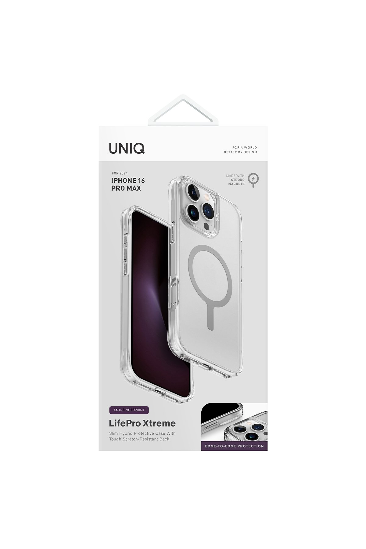 Uniq iPhone 16 Pro Air Fender Kapak - Şeffaf