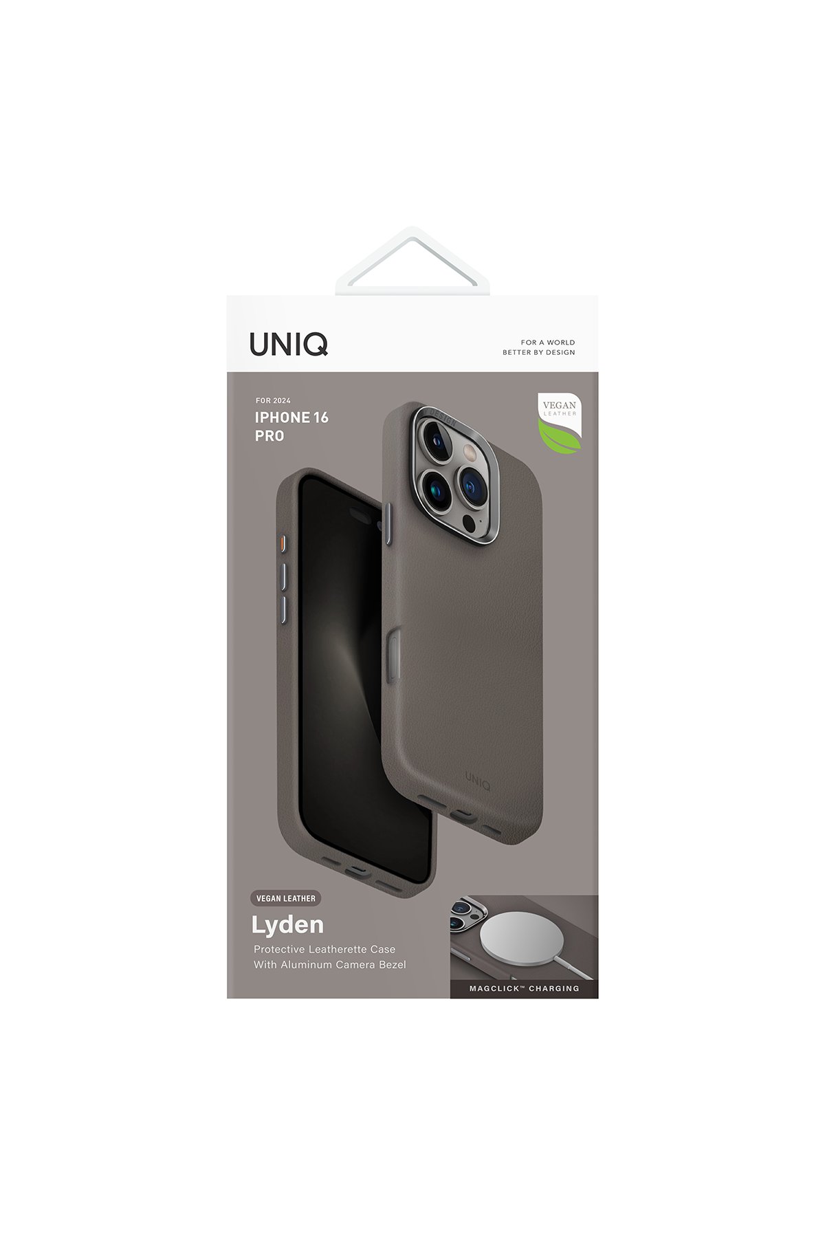 Uniq iPhone 16 Pro Lino Hue Magsafe Kapak - Pembe