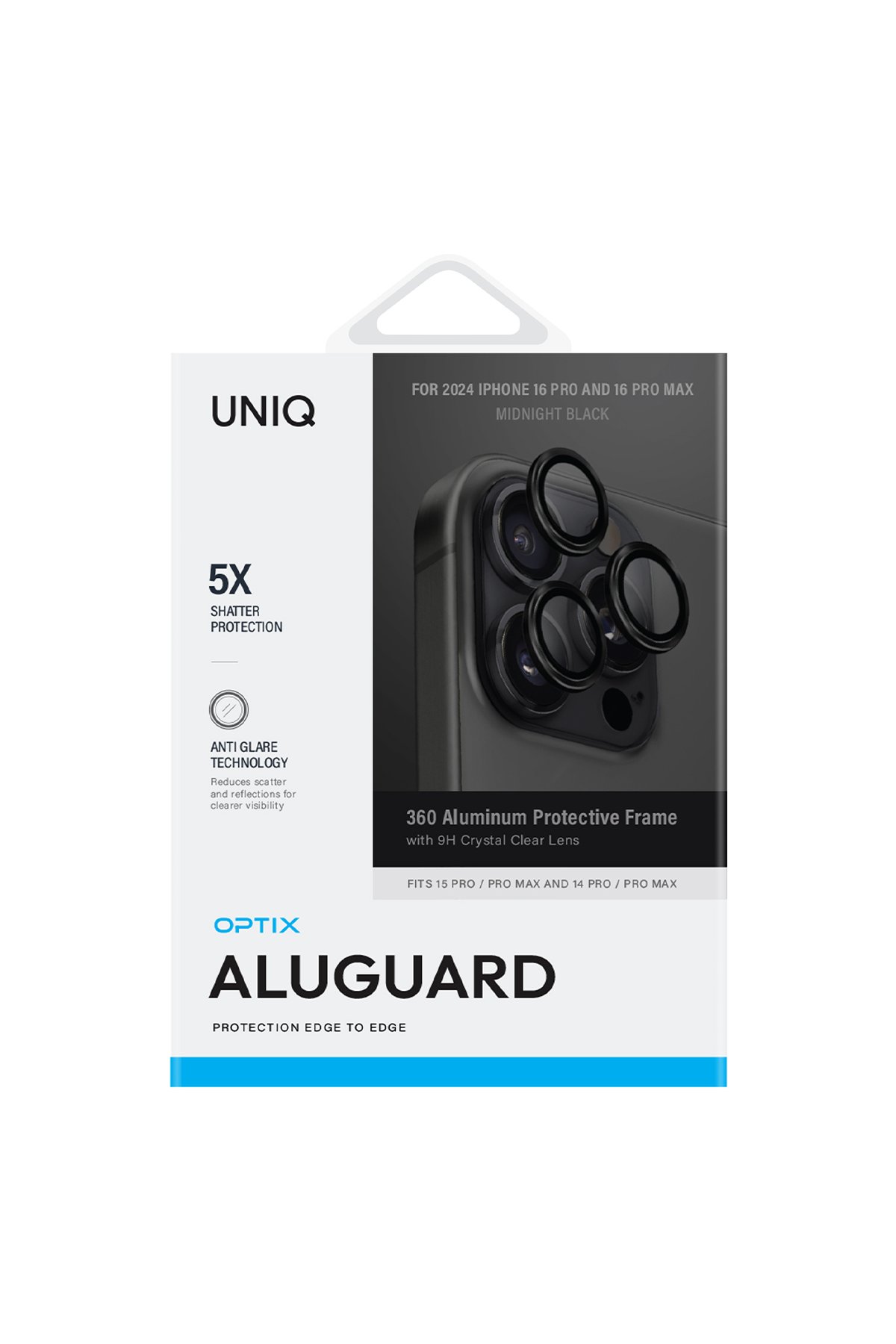 Uniq iPhone 16 Pro Max Optix Alüminyum Kamera Lens Koruyucu - Gri