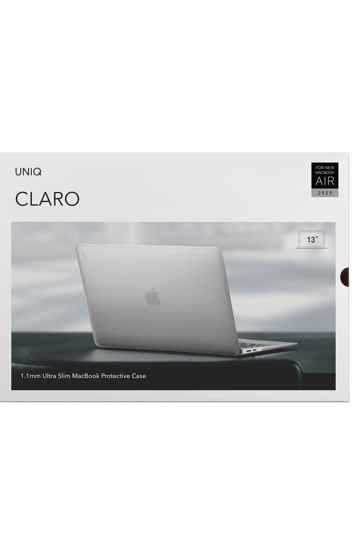 Uniq Macbook Pro 13 2020 Husk Pro Claro Mat Macbook Kapak - Gri