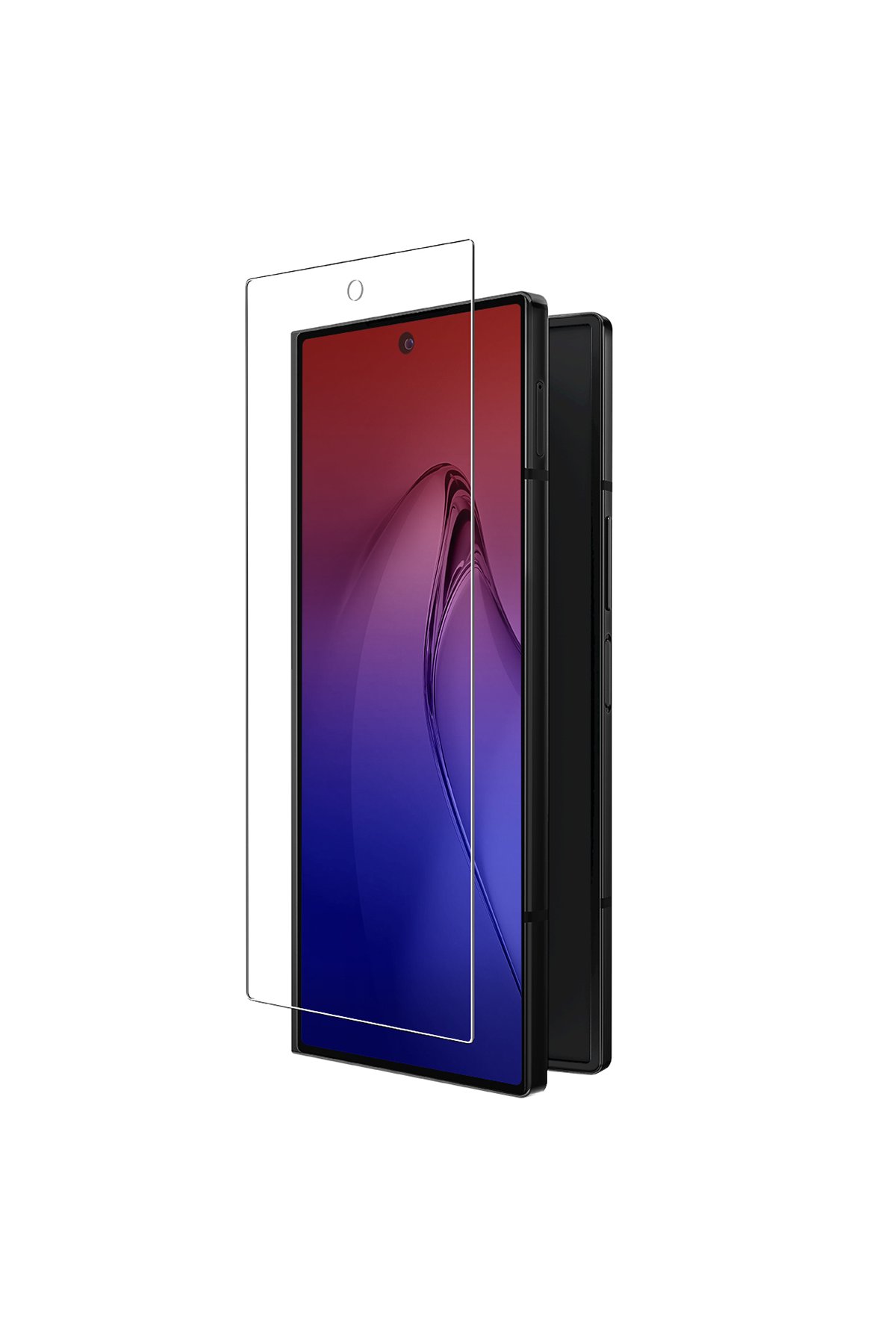 Uniq Samsung Galaxy Z Fold 6 Optix Hayalet Cam Ekran Koruyucu - Siyah