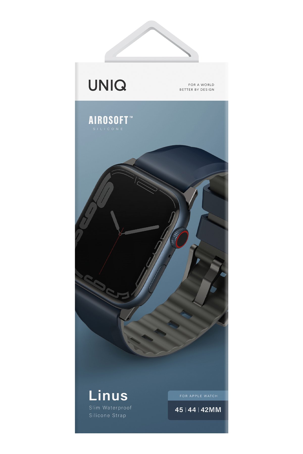 Uniq Watch 44mm Stride FKM Silikon Kordon - Siyah