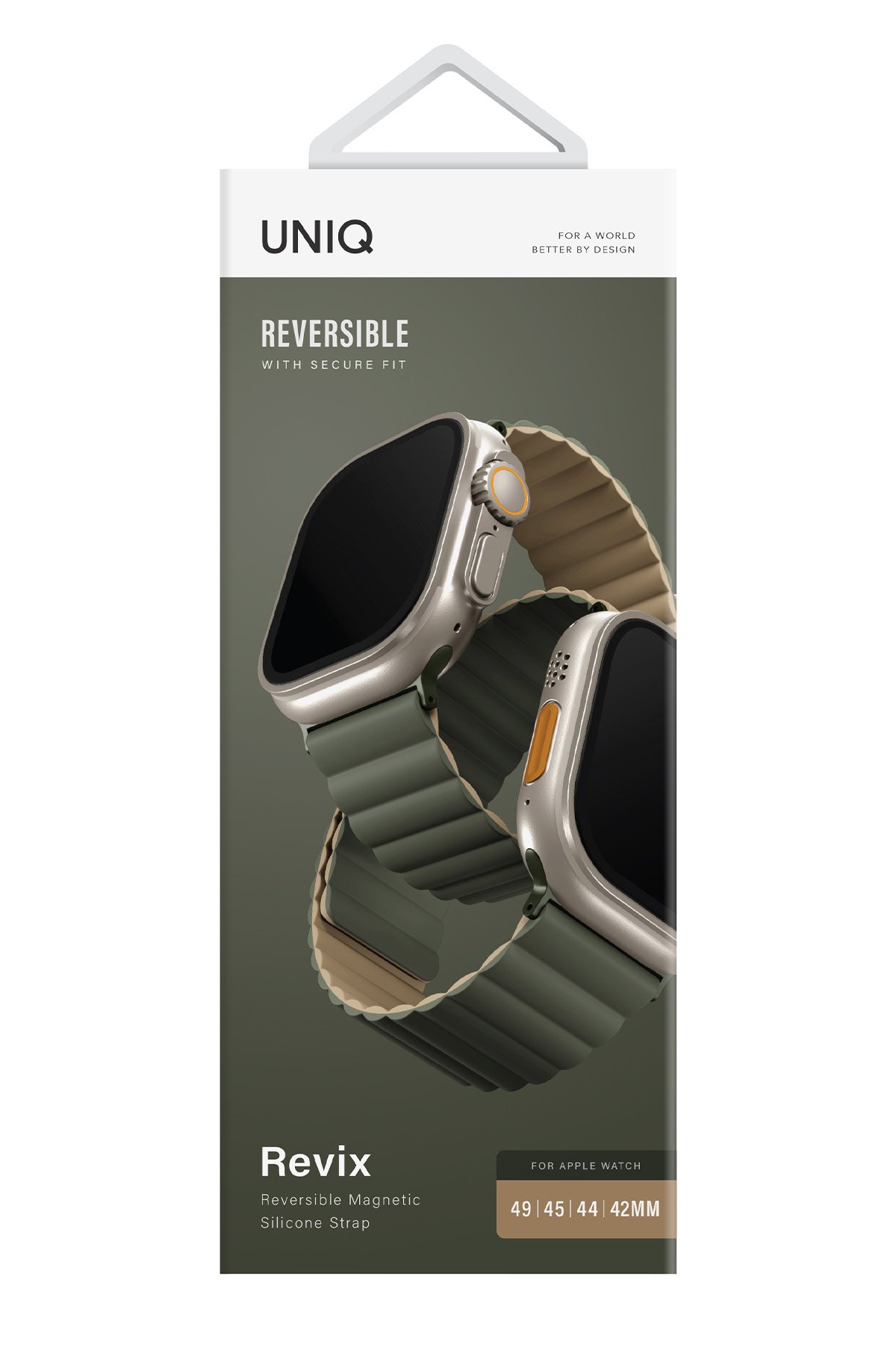 Uniq Watch 45mm Moduo Camlı Kasa Ekran Koruyucu - Turuncu-Mavi