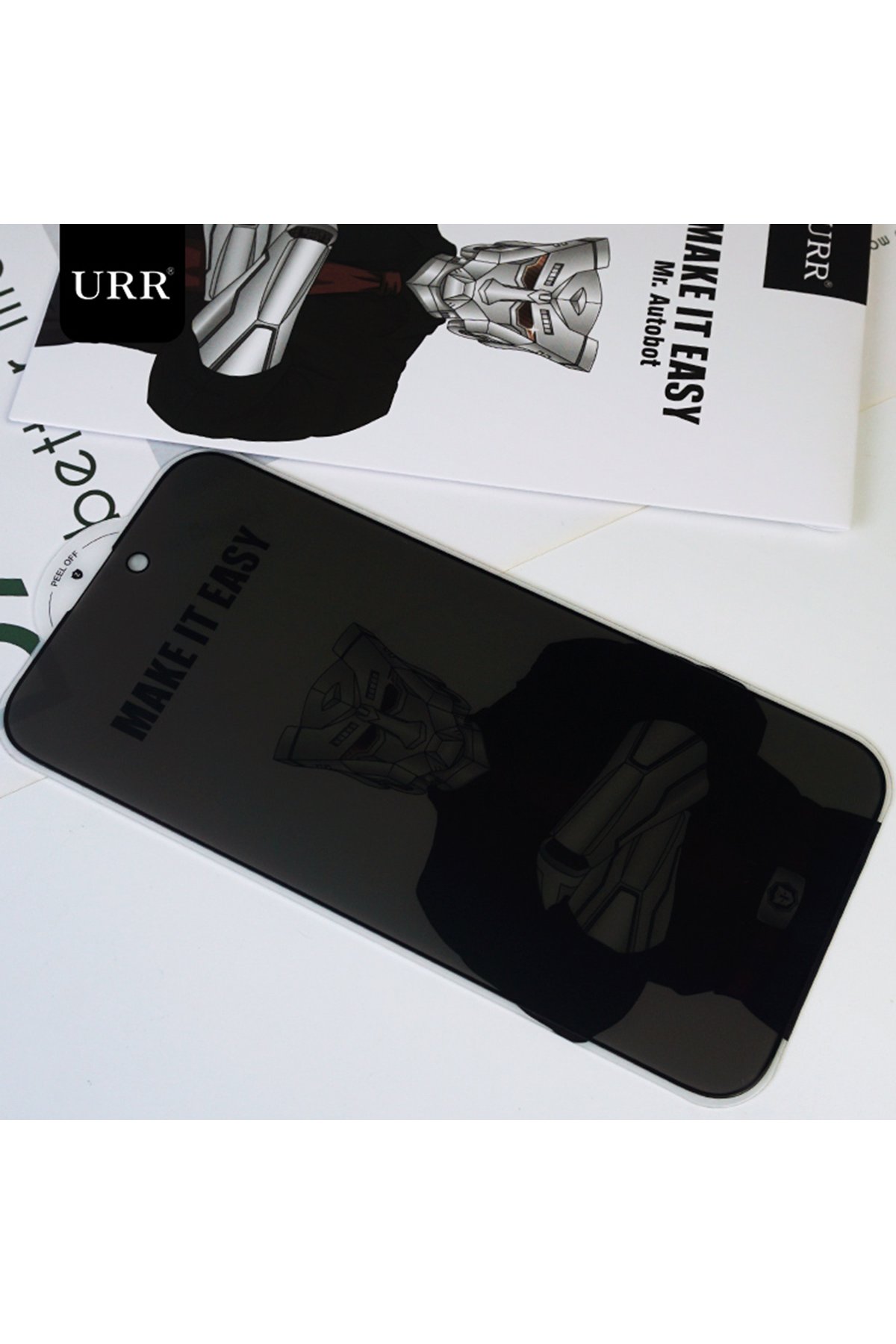 URR iPhone 14 Pro Max Titanium Alloy Kamera Lens Koruyucu - Derin Mor