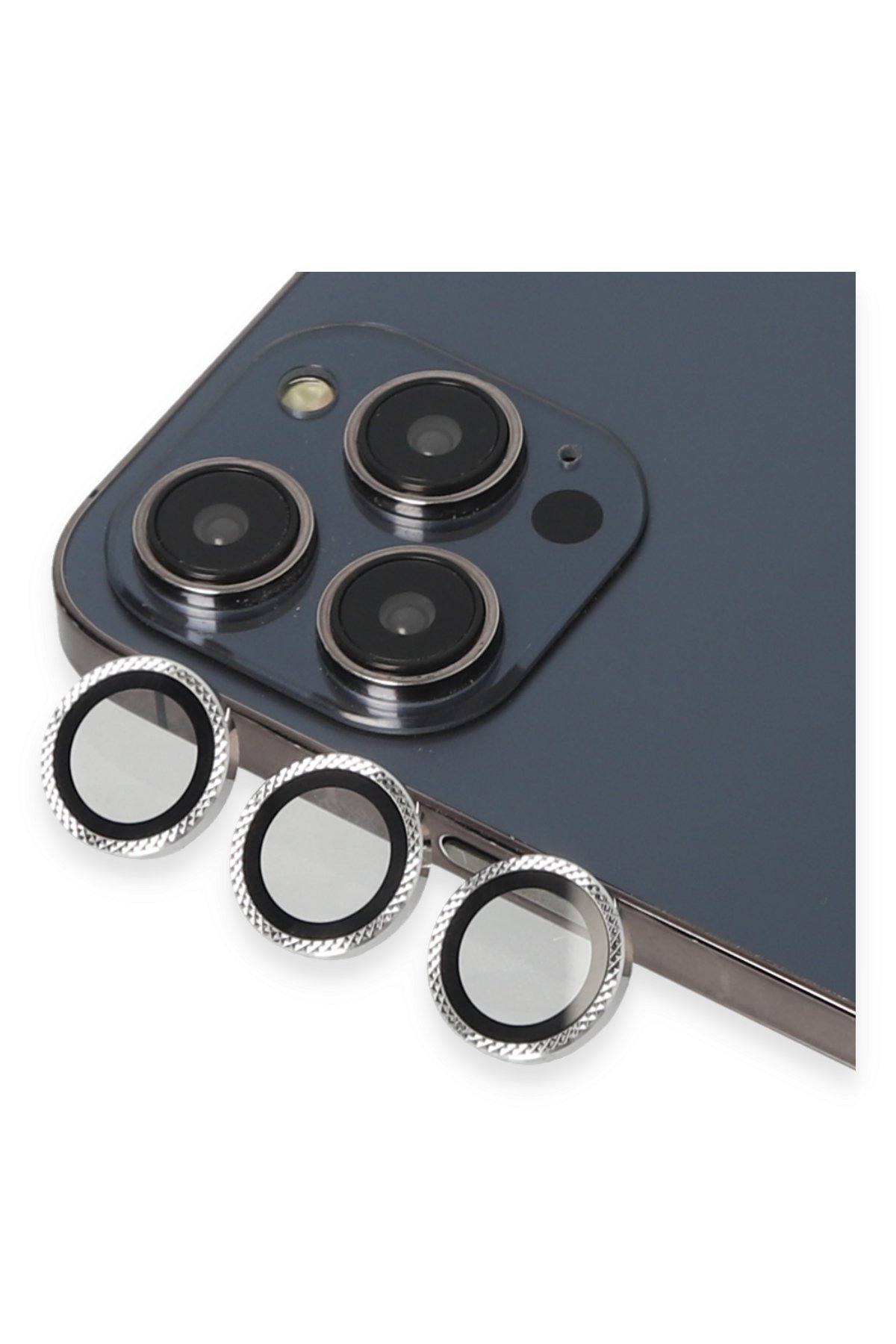 URR iPhone 15 Pro Max Matte Antiglare Cam Ekran Koruyucu - Siyah