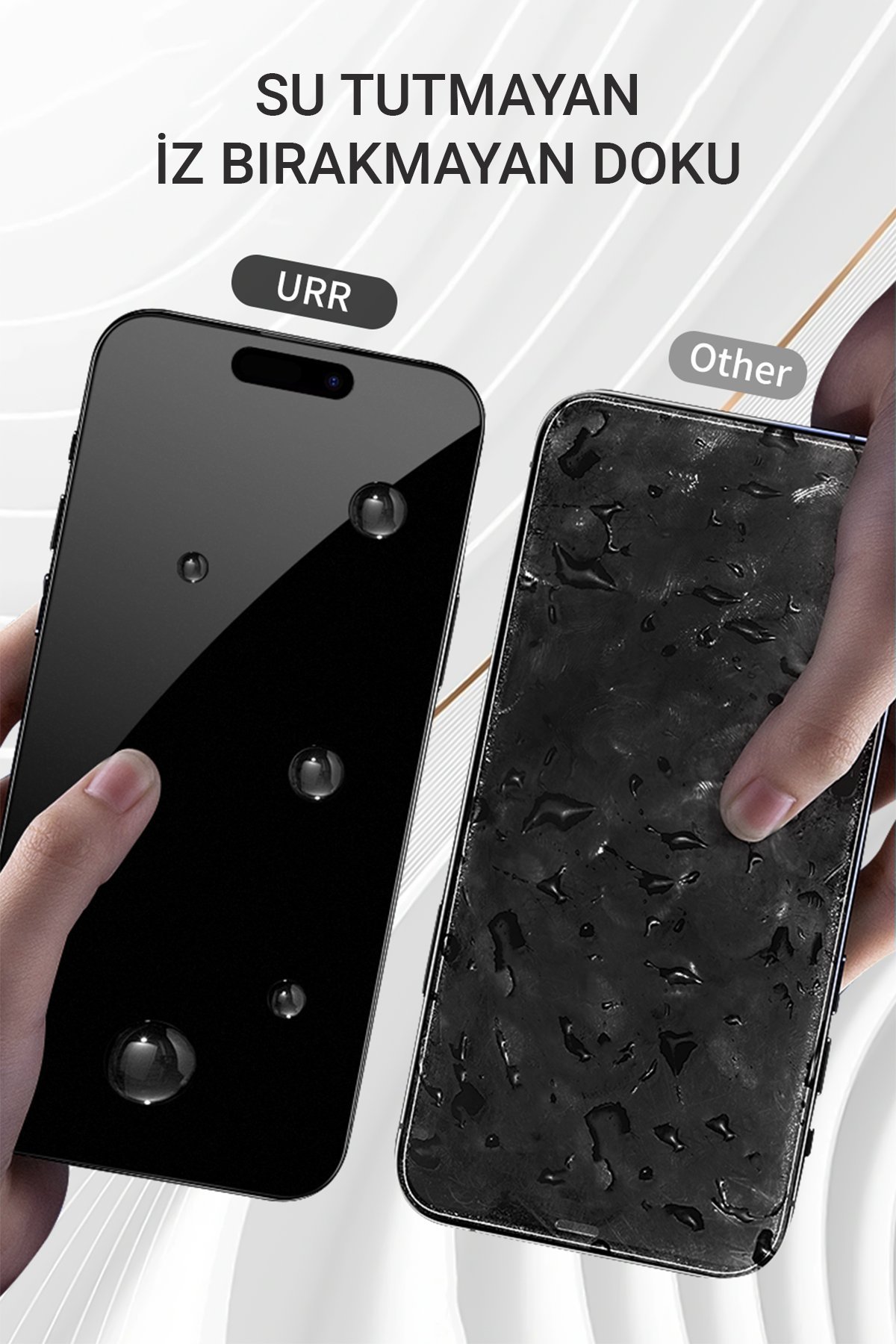 URR iPhone 16 Pro 3D Resin Edge Cam Ekran Koruyucu - Siyah