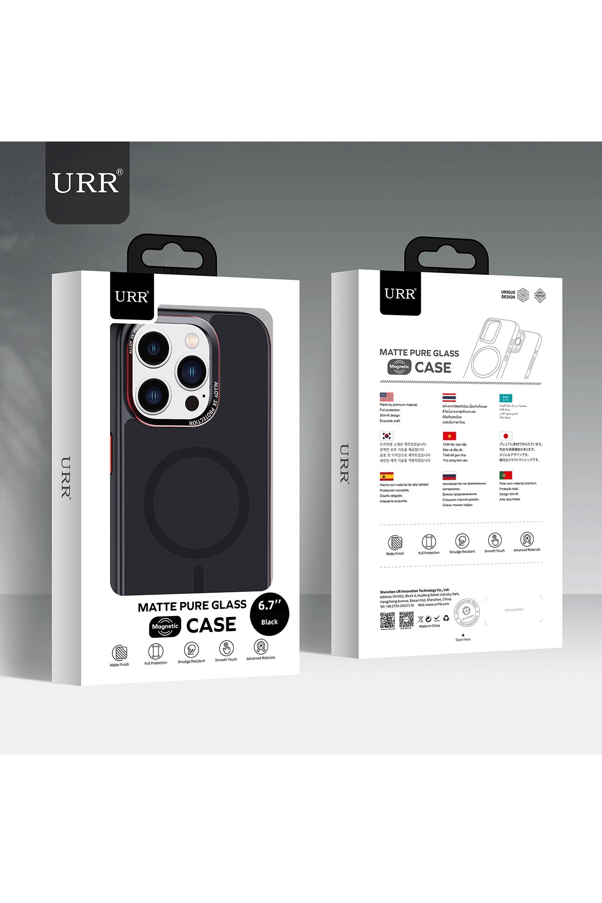 URR iPhone 16 Pro Max Titanium Alloy Kamera Lens Koruyucu - Natural Grey