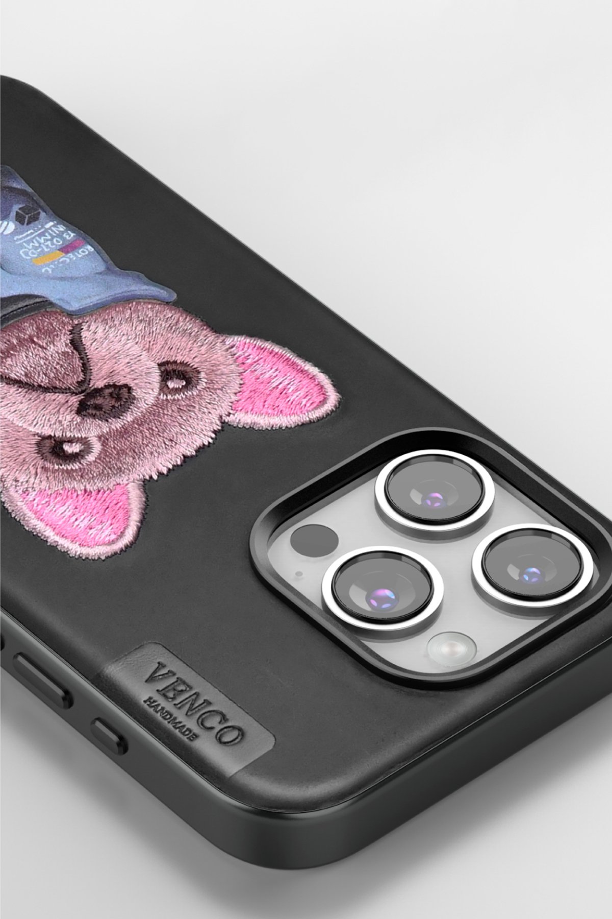 Venco iPhone 14 Perma Desenli Kapak - Kahverengi