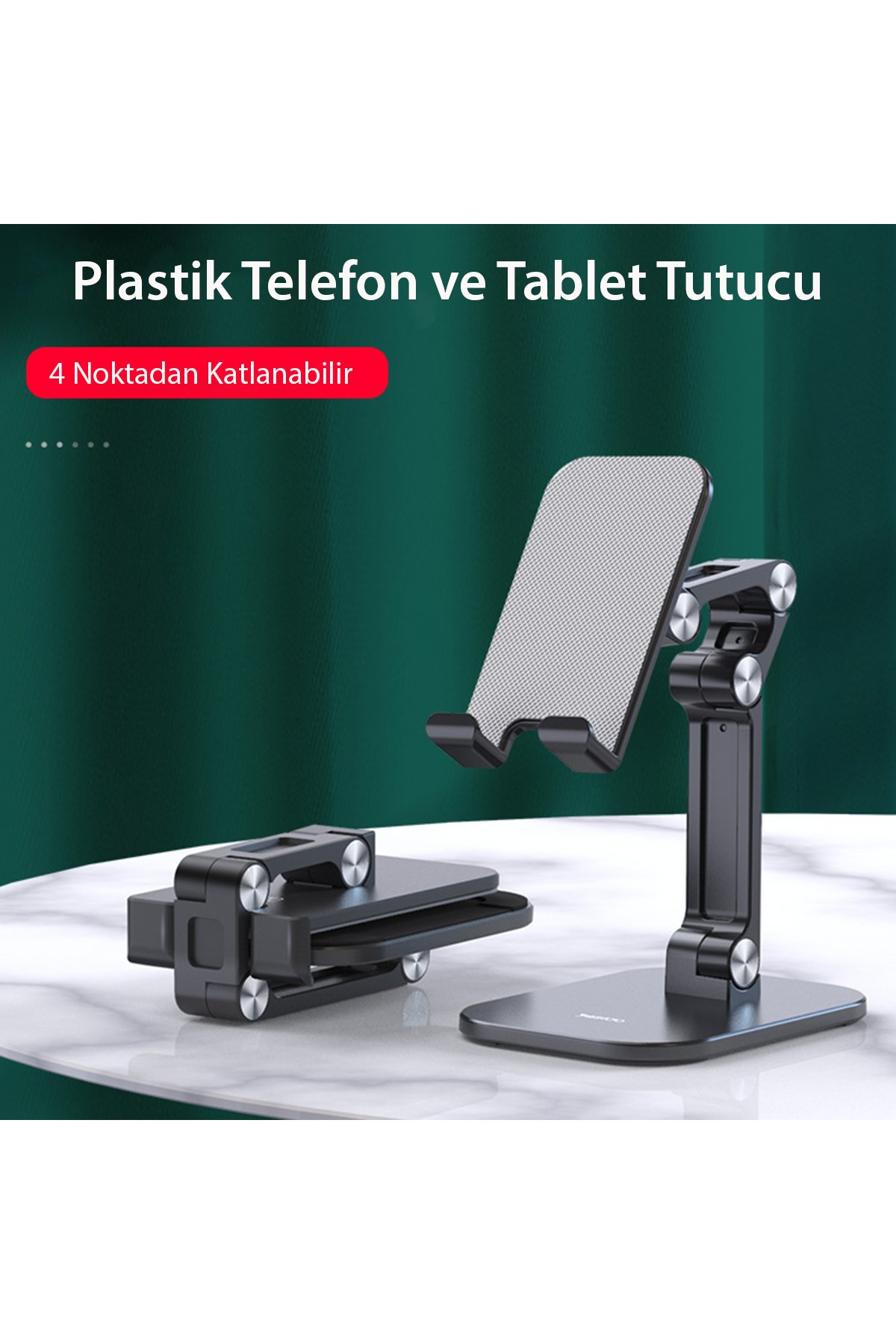 Yesido C183 360 Derece Ayarlanabilir Metal Tablet Standı - Siyah