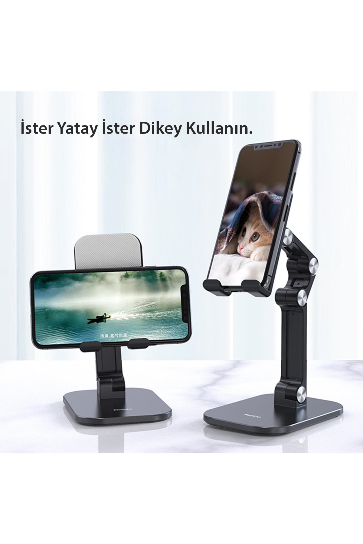 Yesido C183 360 Derece Ayarlanabilir Metal Tablet Standı - Siyah