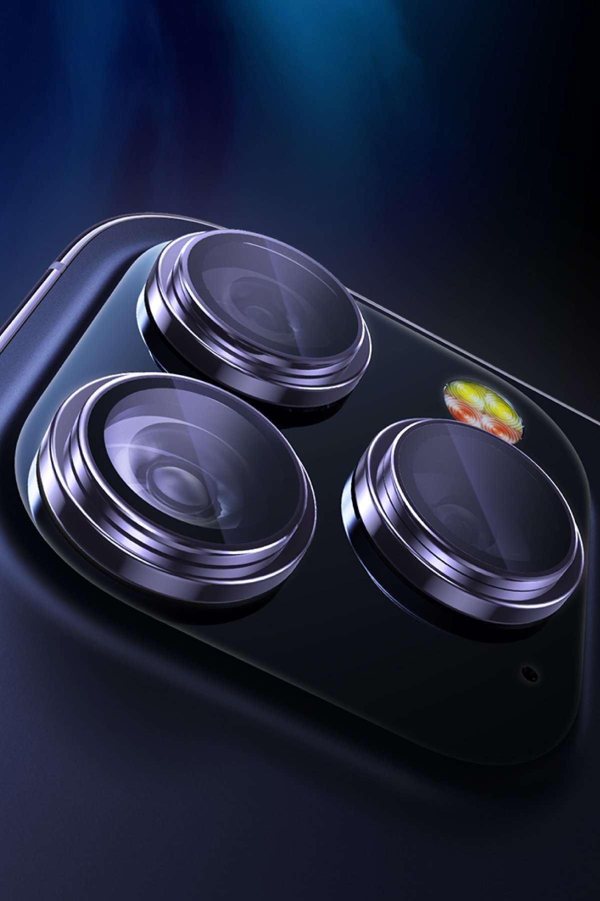 Yesido iPhone 15 Plus WB27 Metal Kamera Lens - Sarı