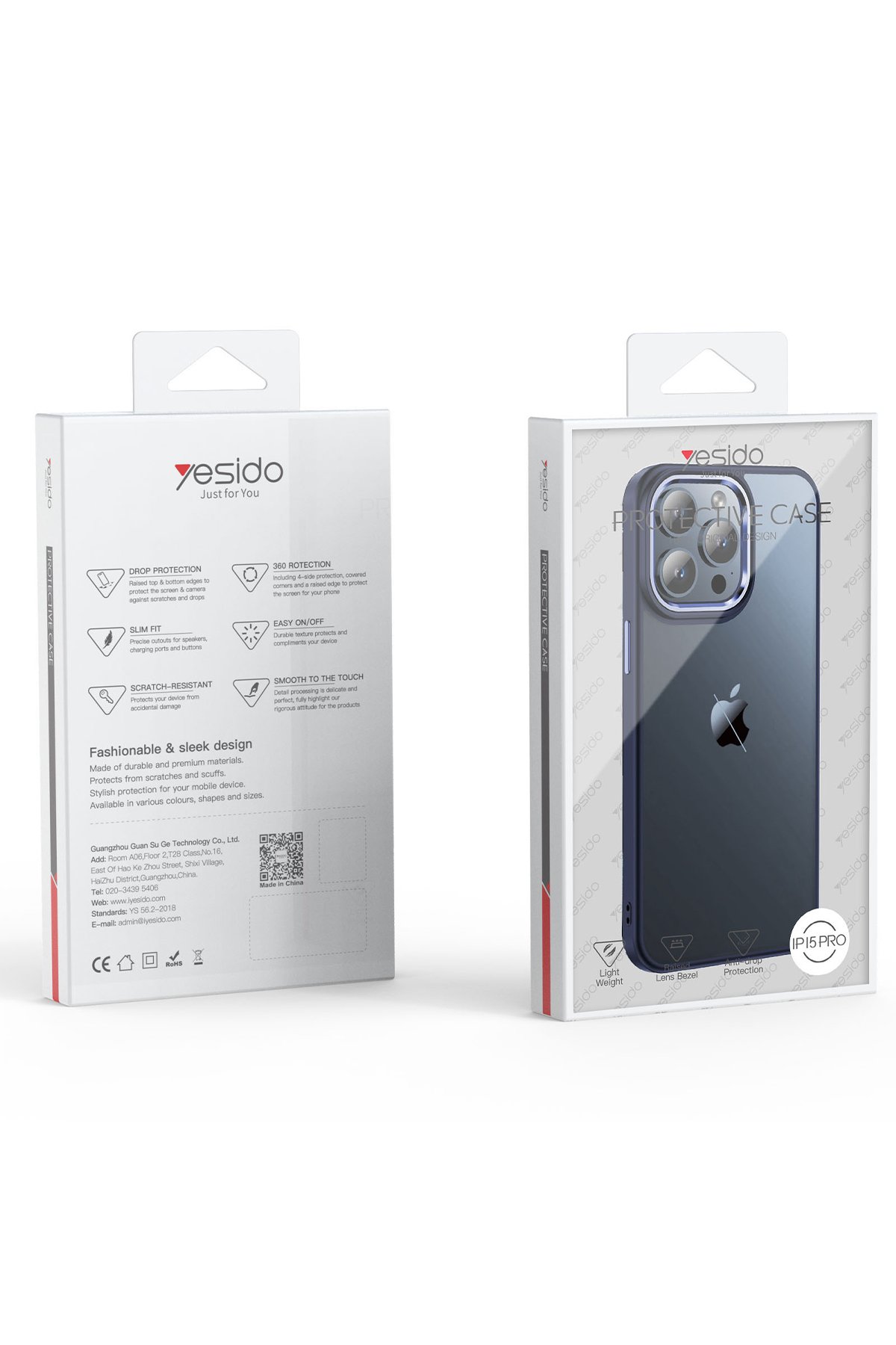 Yesido iPhone 16 Pro Max Yesido 5D Hayalet Cam Ekran Koruyucu - Siyah