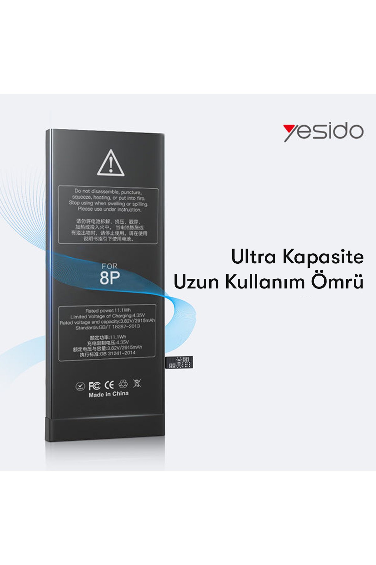 Yesido CA71 1M 2A Usb to Lightning Hızlı Şarj Kablosu - Beyaz