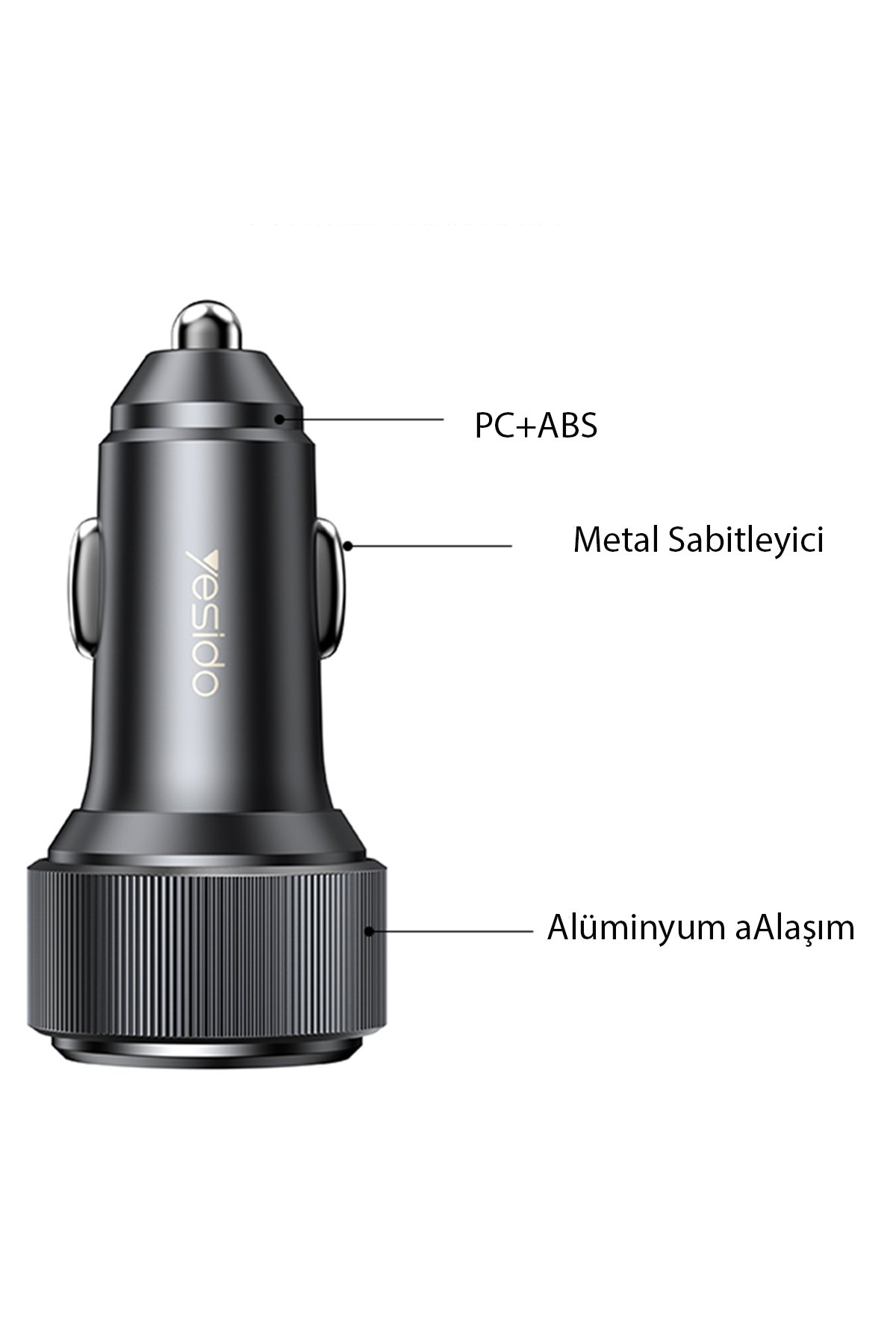 Yesido YH37 1.2M Lightning Bluetooth Kablolu Kulaklık - Beyaz