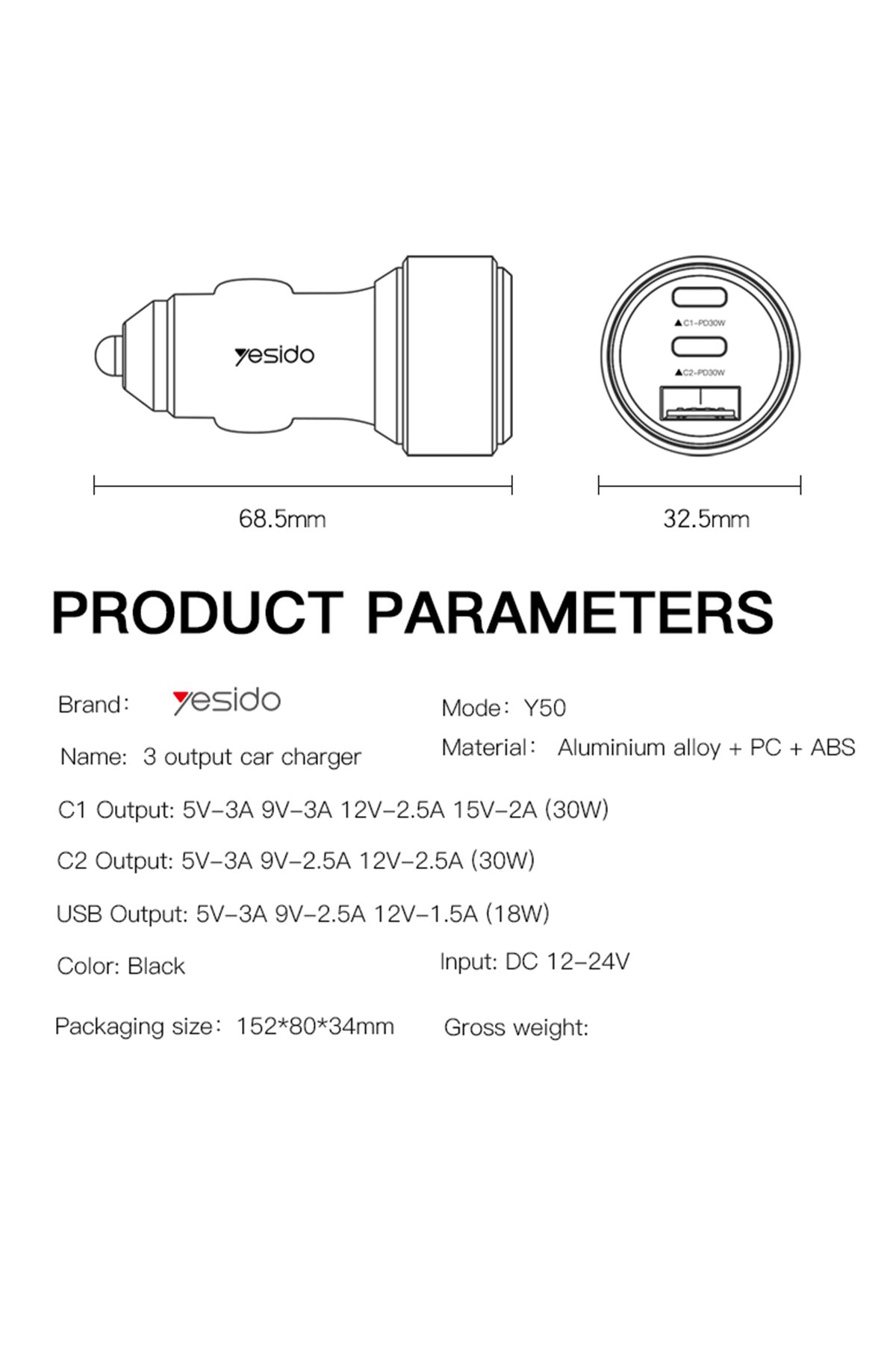 Yesido YH37 1.2M Lightning Bluetooth Kablolu Kulaklık - Beyaz