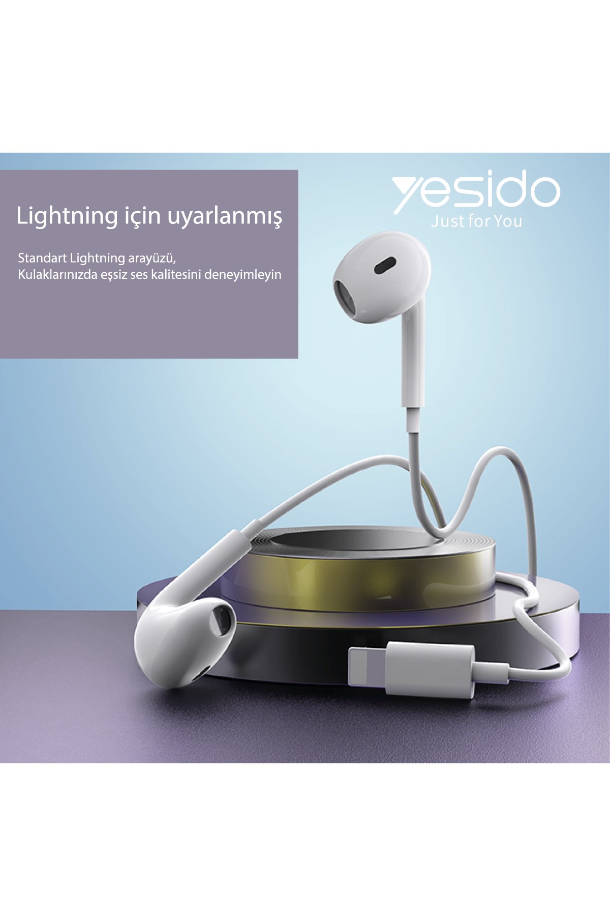 Yesido CA77 2M 20W Hasırlı Type-C to Lightning PD Hızlı Şarj Kablosu - Siyah