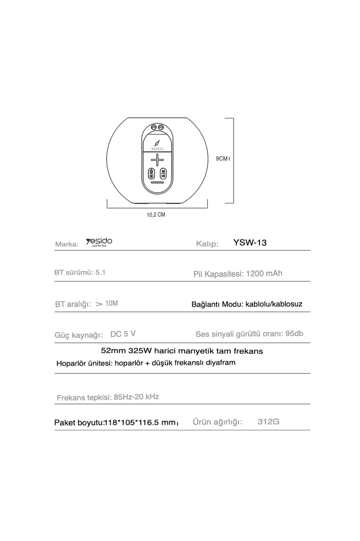 Yesido TWS28 Aktif Gürültü Engelleyici Özellikli BT 5.3 Kablosuz Airpods Kulaklık - Krem