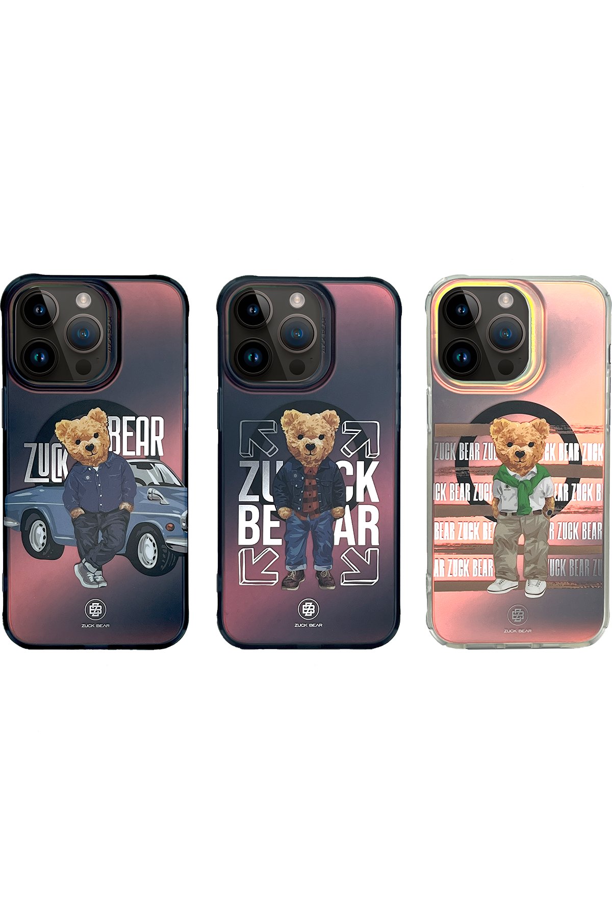 ZuckBear iPhone 15 Pro French Riviera Chic Kapak - Monaco Glitz